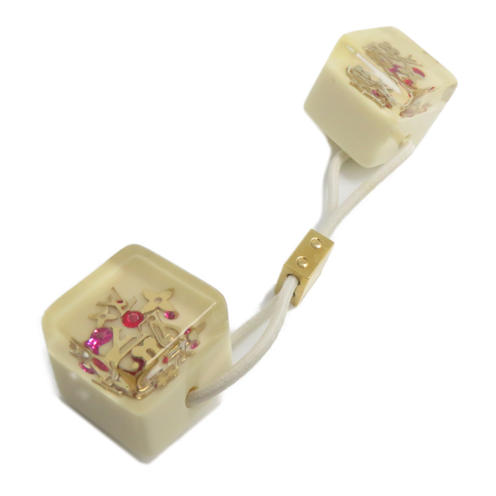 🕚限時優惠🕚LOUIS VUITTON PVC Hair Cube髮圈白色/紅色