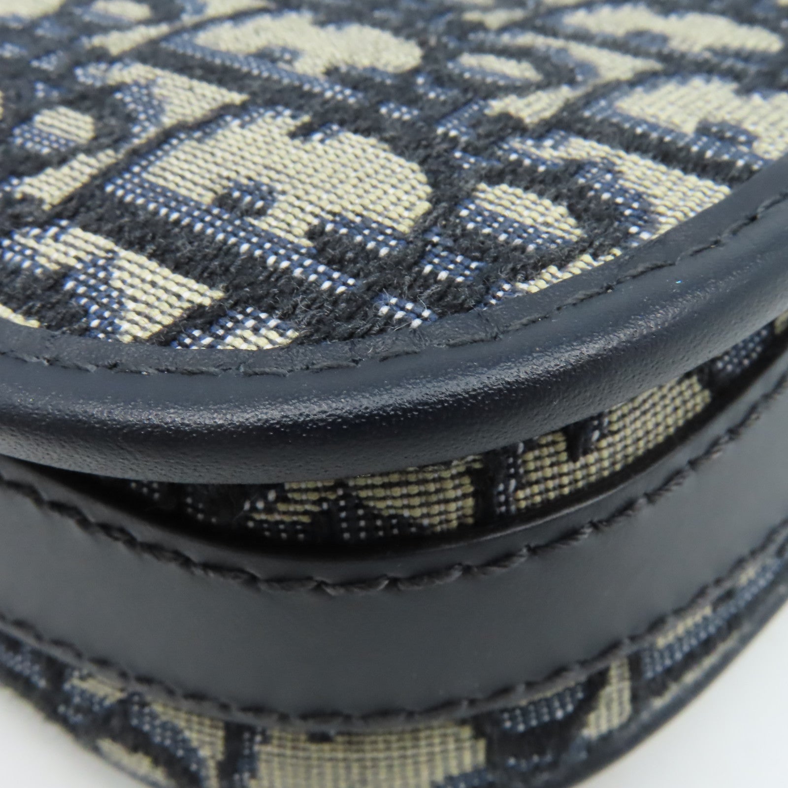 Dior 帆布Bobby Small Chain Shoulder Bag金扣鏈帶肩背袋寶藍色