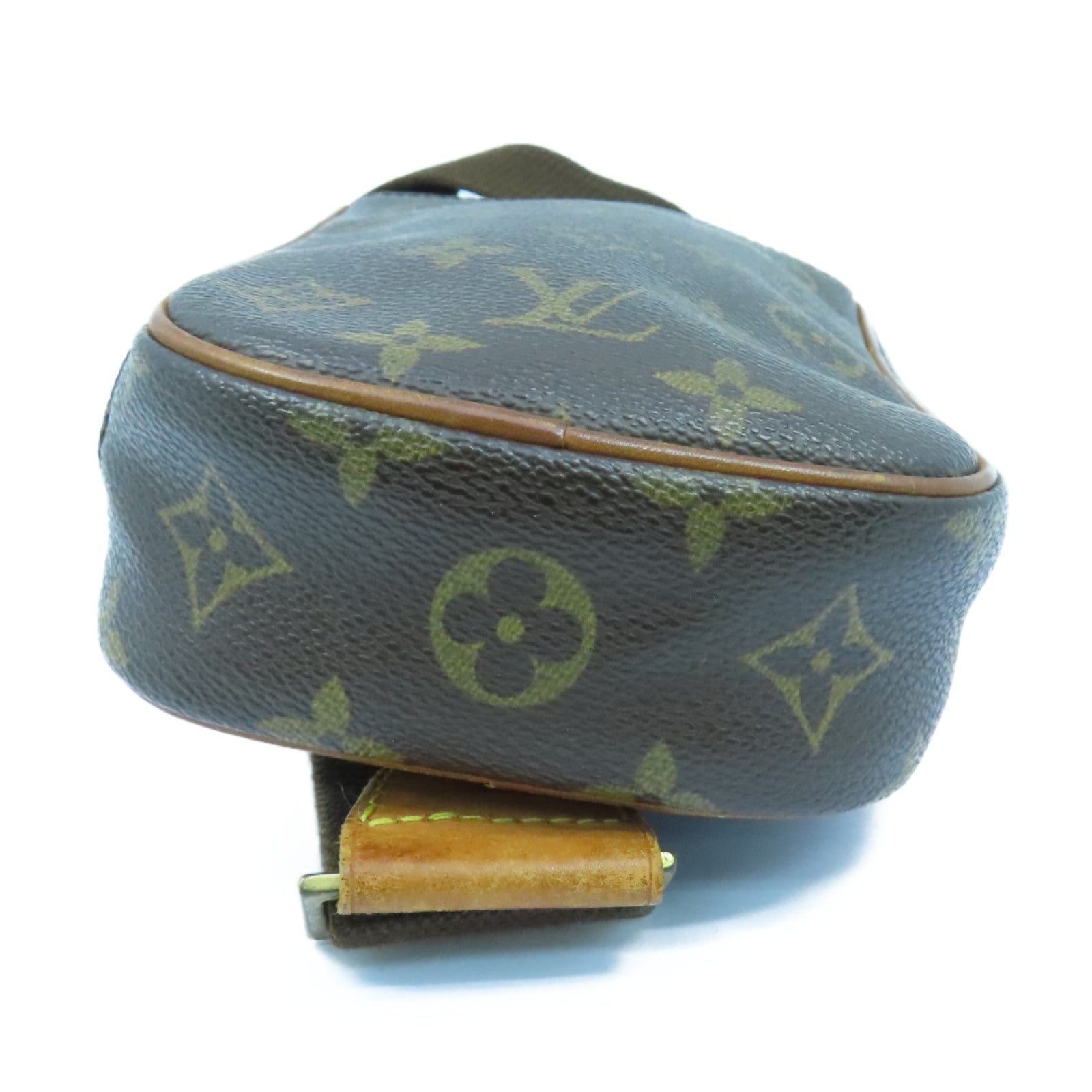 LOUIS VUITTON Monogram Pochette Gange金扣肩背袋啡色