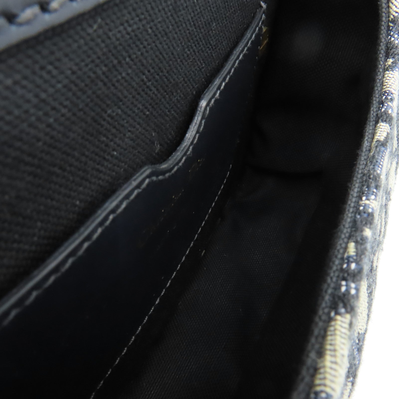 Dior 帆布Bobby Small Chain Shoulder Bag金扣鏈帶肩背袋寶藍色