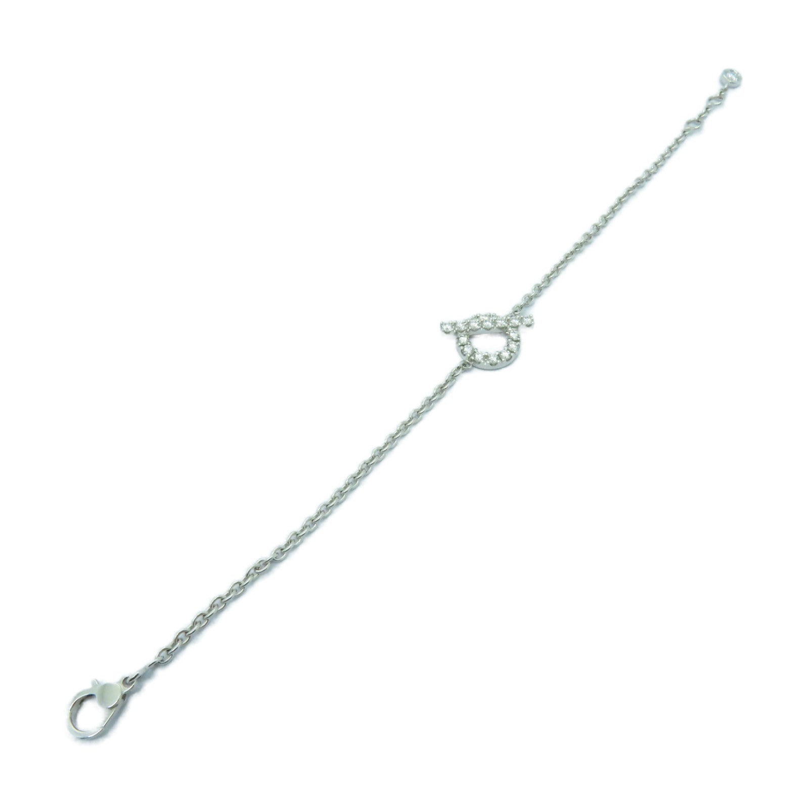 HERMES 18K白金Finesse Bracelet 0.55ct鑽石手鏈