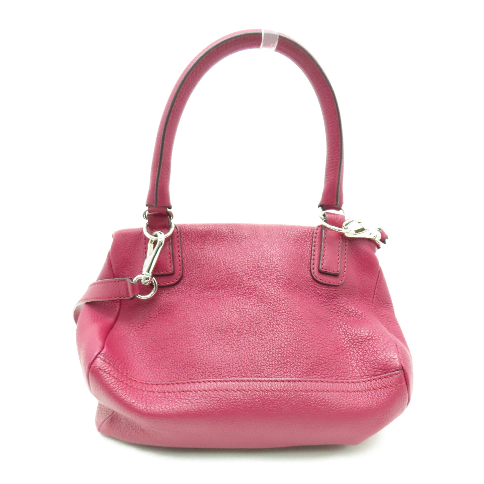 GIVENCHY 牛皮皮革Pandora Bag银扣手挽肩背两用袋红色