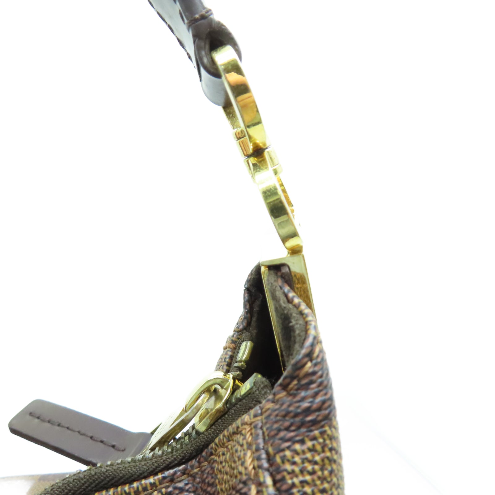 LOUIS VUITTON Damier Portobello金扣肩背袋棕色