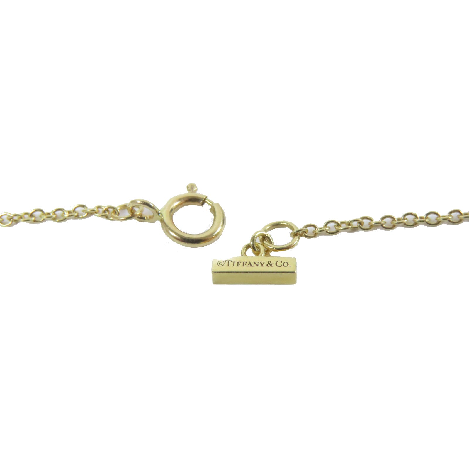 TIFFANY＆CO 18K黃金Necklace項鍊金色/紅色
