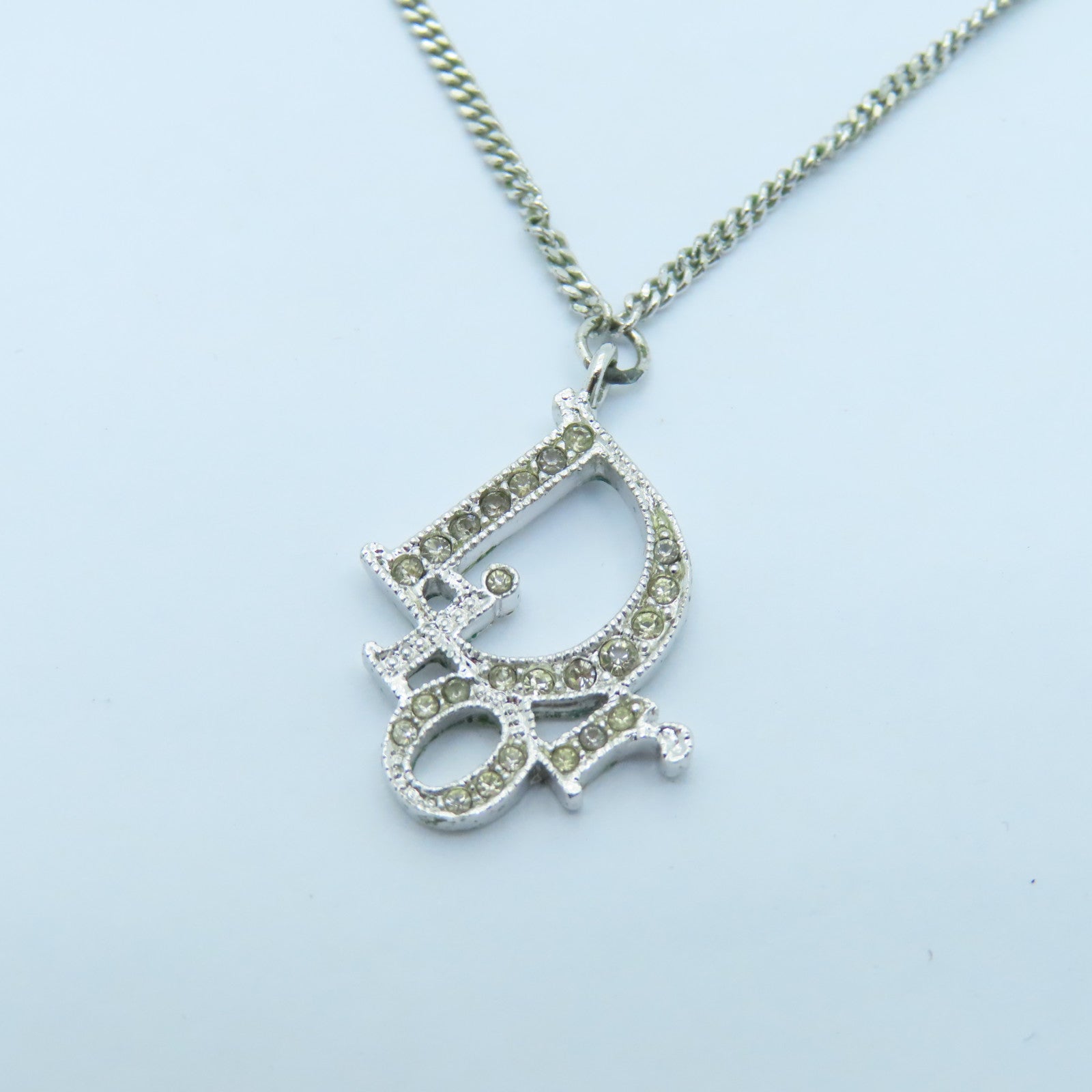Dior 金屬Snow Necklace項鍊銀色