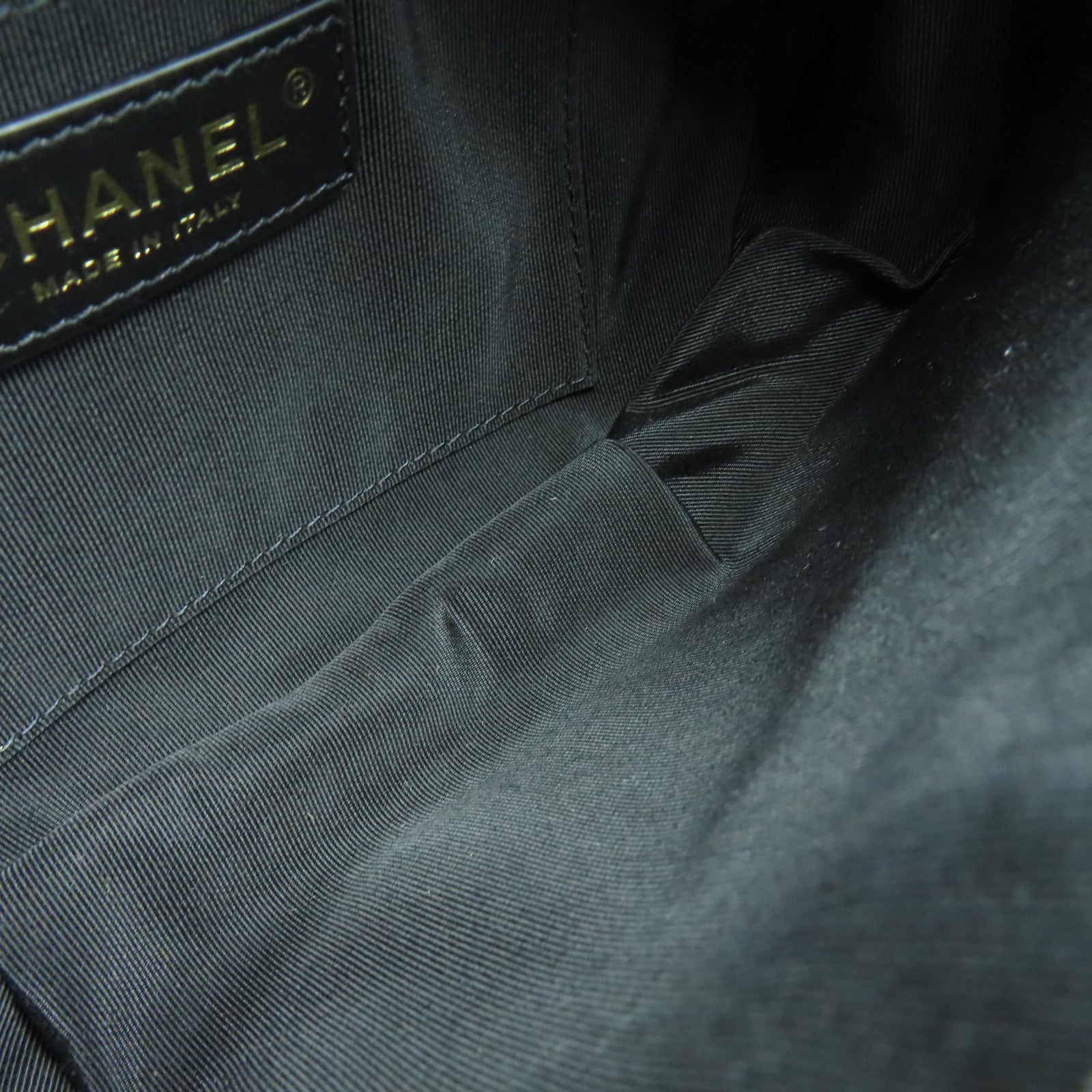 CHANEL 菱格羊皮皮革Waist Bag金扣腰包黑色
