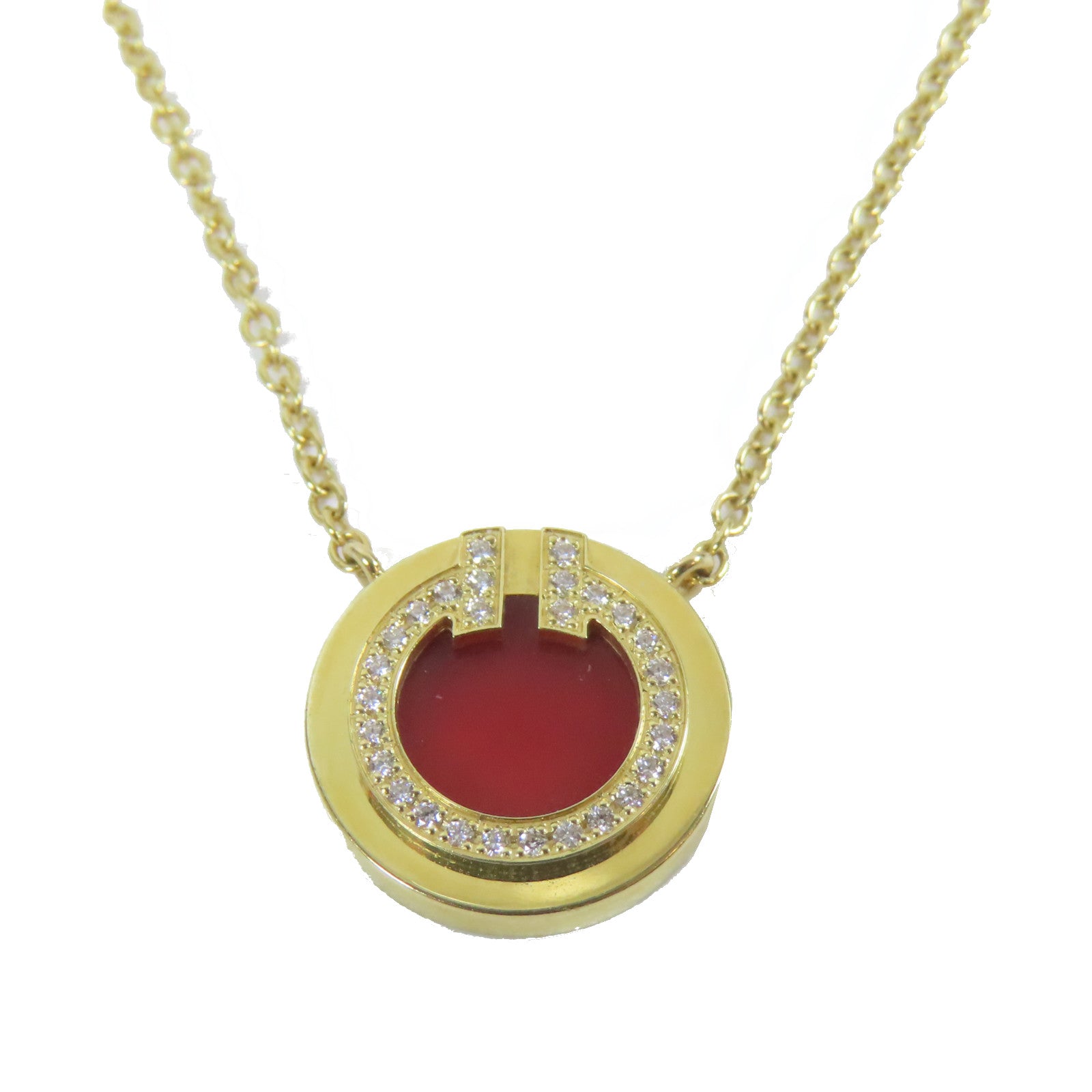 TIFFANY＆CO 18K黃金Necklace項鍊金色/紅色