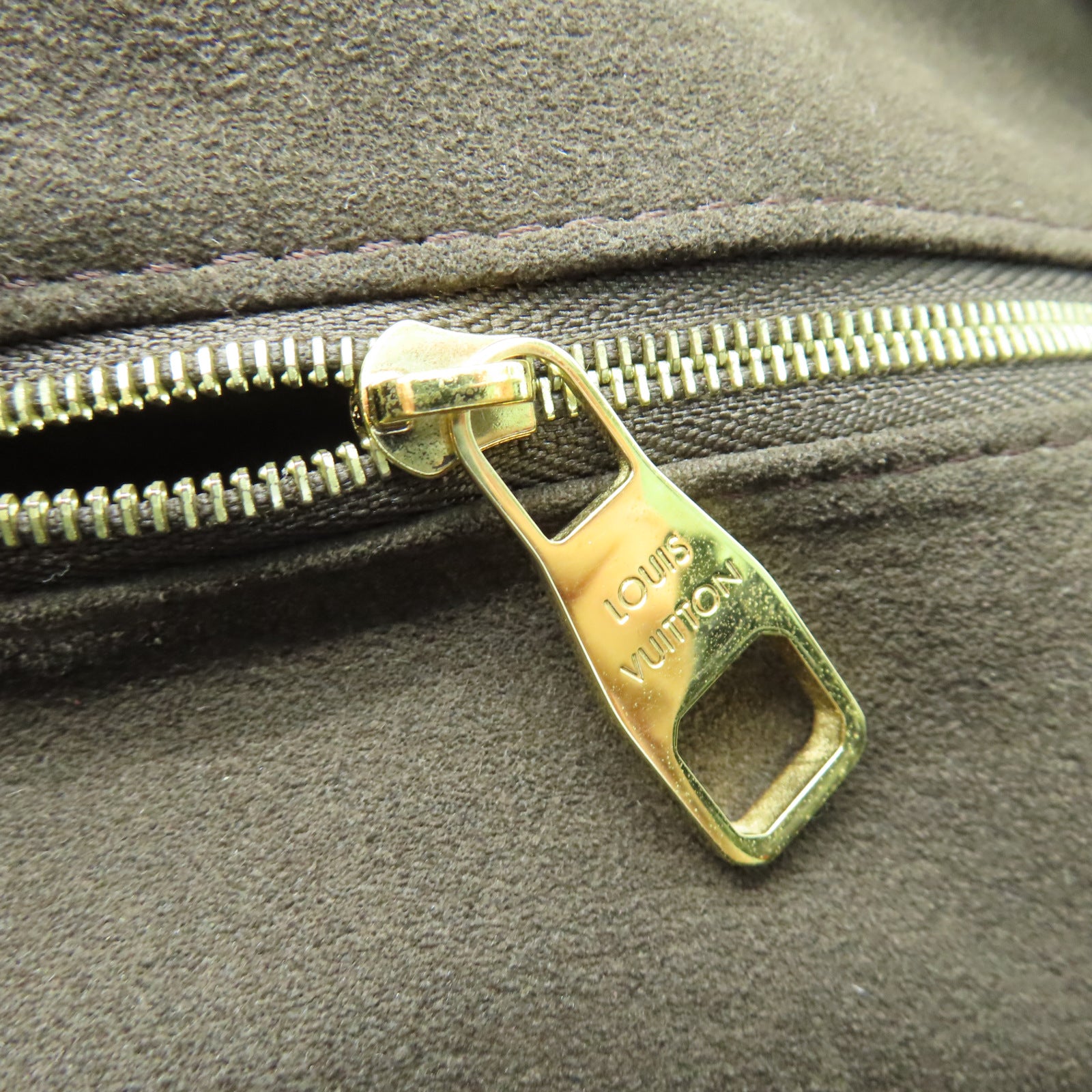 LOUIS VUITTON Damier Portobello金扣肩背袋棕色