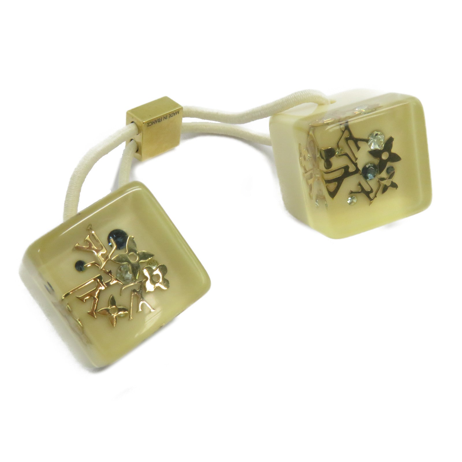 🕚限時優惠🕚LOUIS VUITTON PVC Hair Cube髮圈白色/藍色