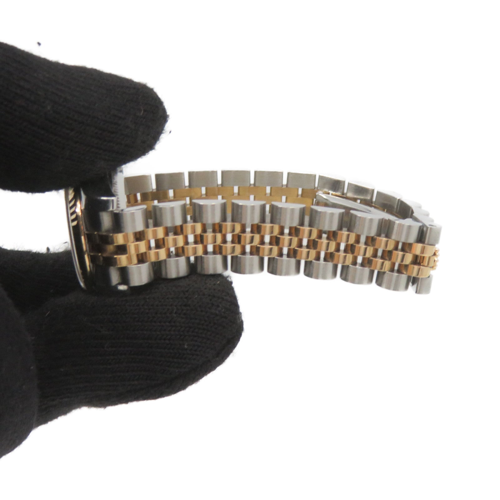 ROLEX Datejust 26mmWatch Stainless Steel/K18 Rose Gold Automatic Movement Watch Black
