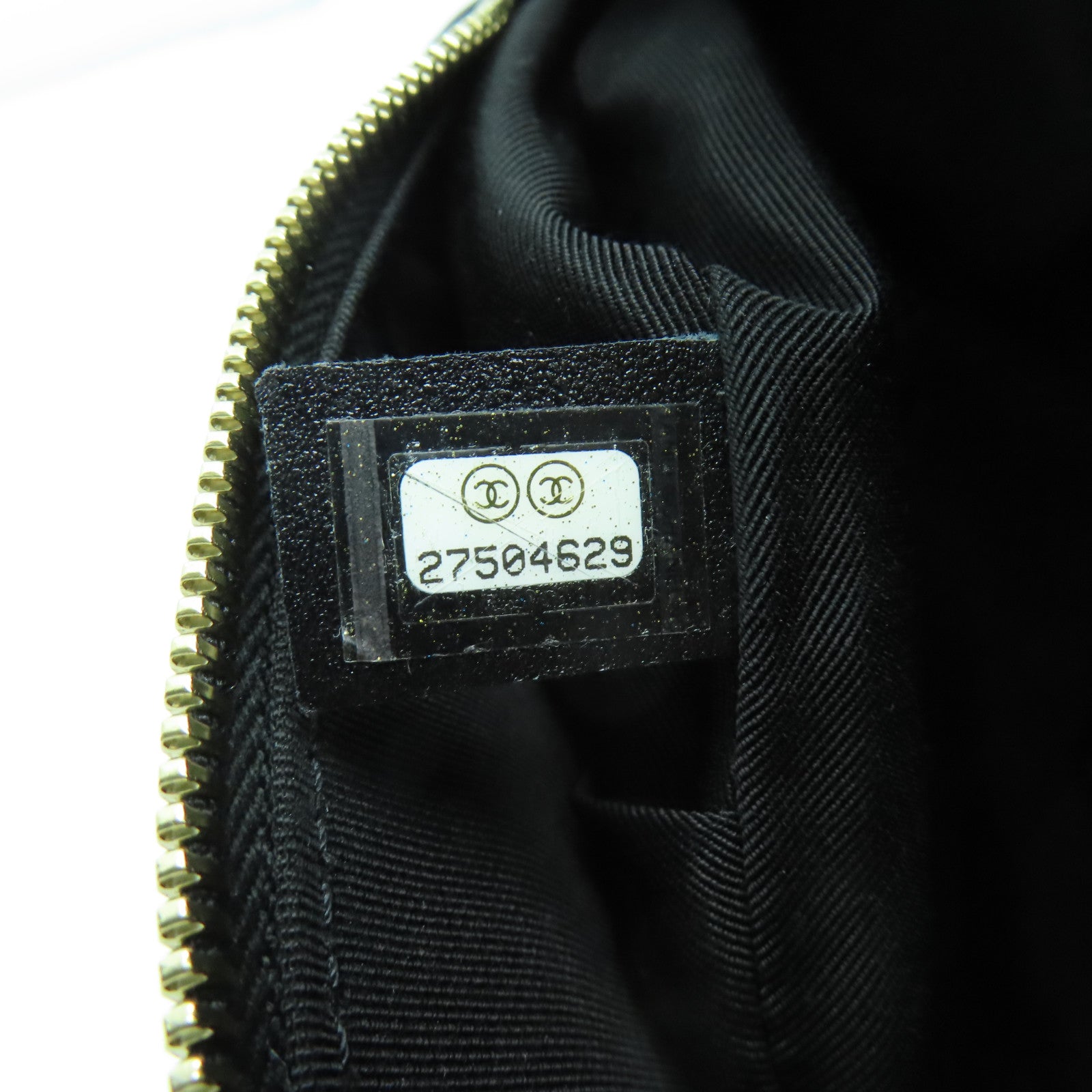 CHANEL 菱格羊皮皮革Waist Bag金扣腰包黑色