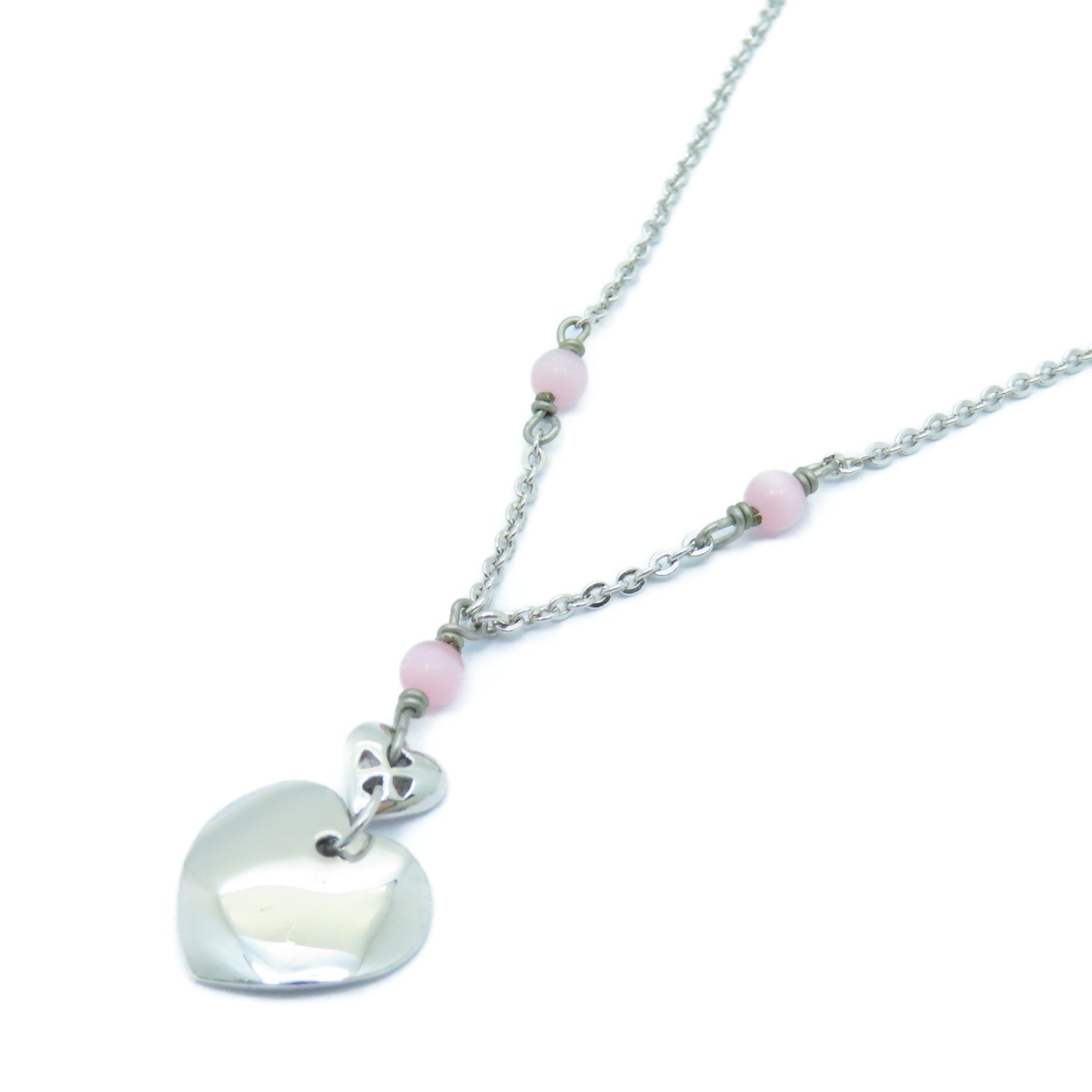 Dior 金屬Heart Necklace項鍊銀色
