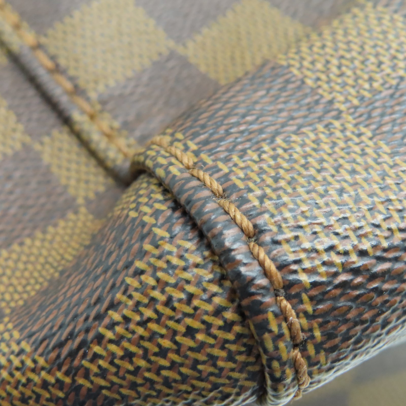 LOUIS VUITTON Damier Portobello金扣肩背袋棕色
