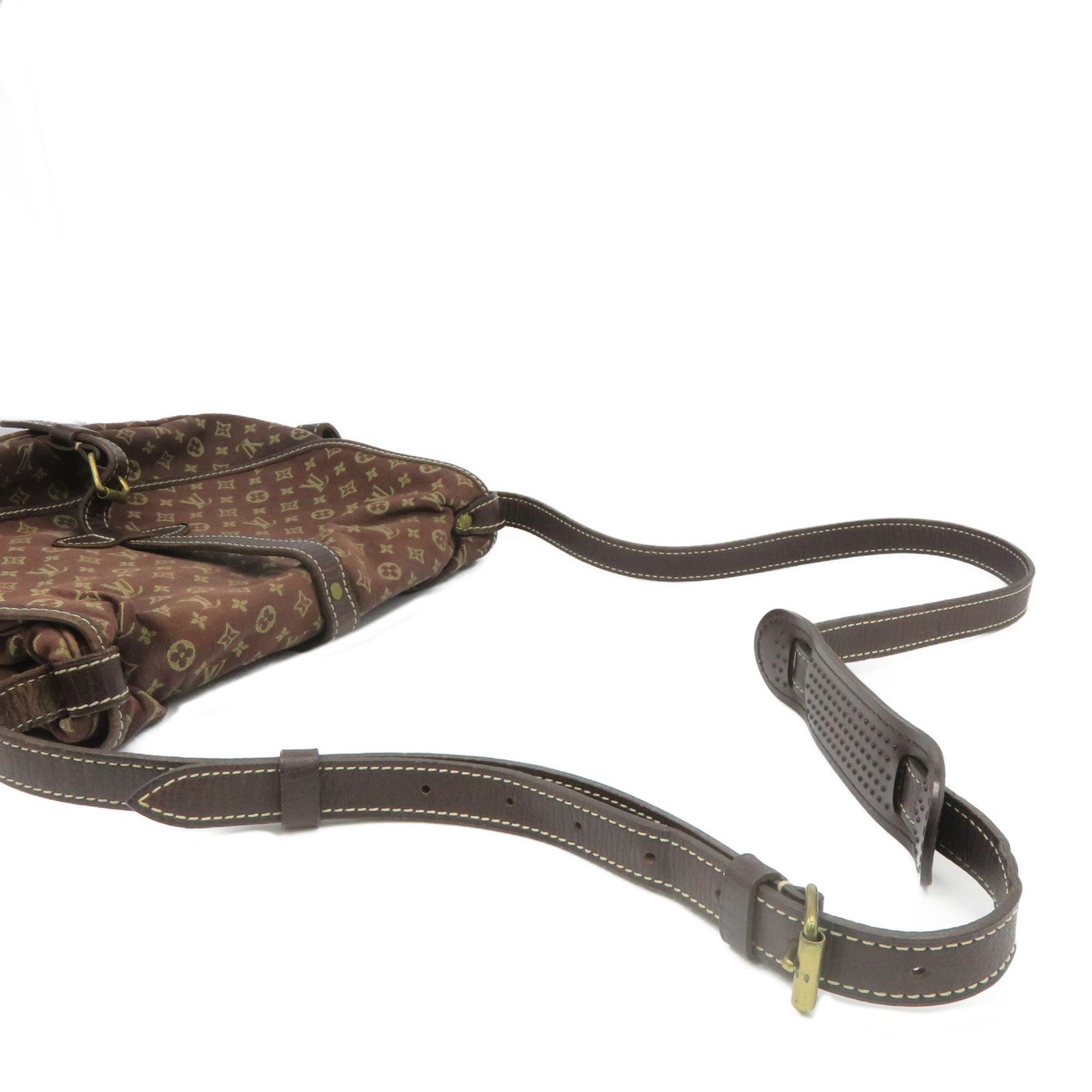 LOUIS VUITTON 【激減優惠】Monogram Mini Saumur 30金扣鏈帶肩背袋啡色