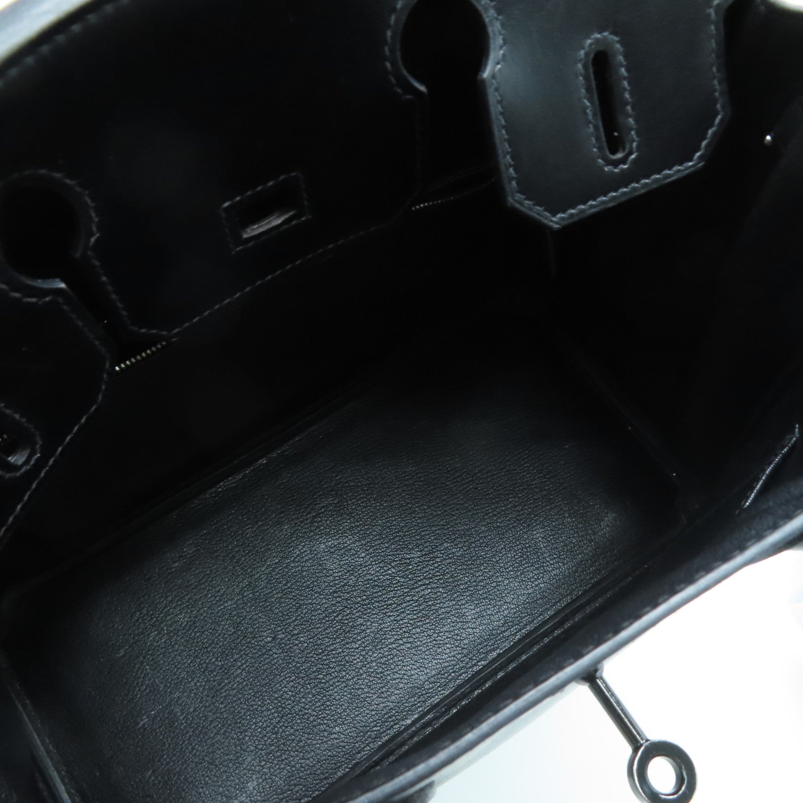 HERMES Box Calf皮革Birkin 30 So Black手挽袋黑色