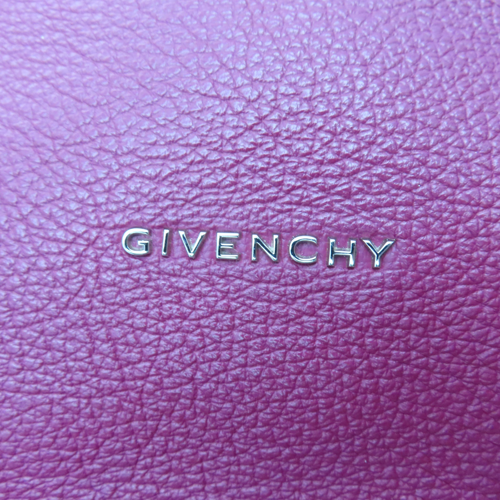 GIVENCHY 牛皮皮革Pandora Bag银扣手挽肩背两用袋红色