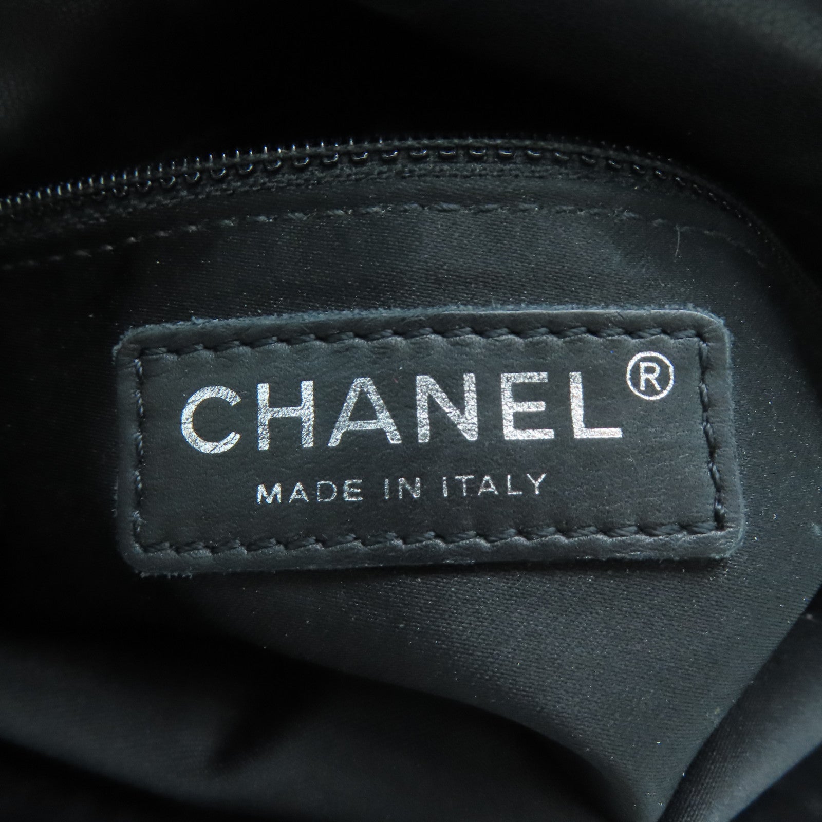CHANEL 漆皮皮革Chain Shoulder Bag銀扣鏈帶肩背袋黑色