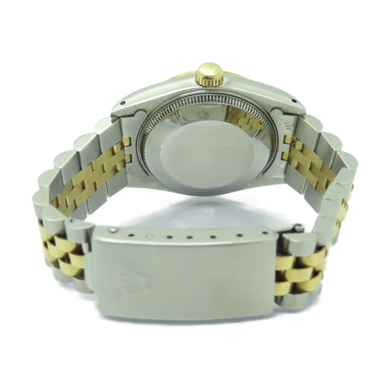 ROLEX Datejust 18K黄金/不鏽鋼手錶自動機芯酒紅色