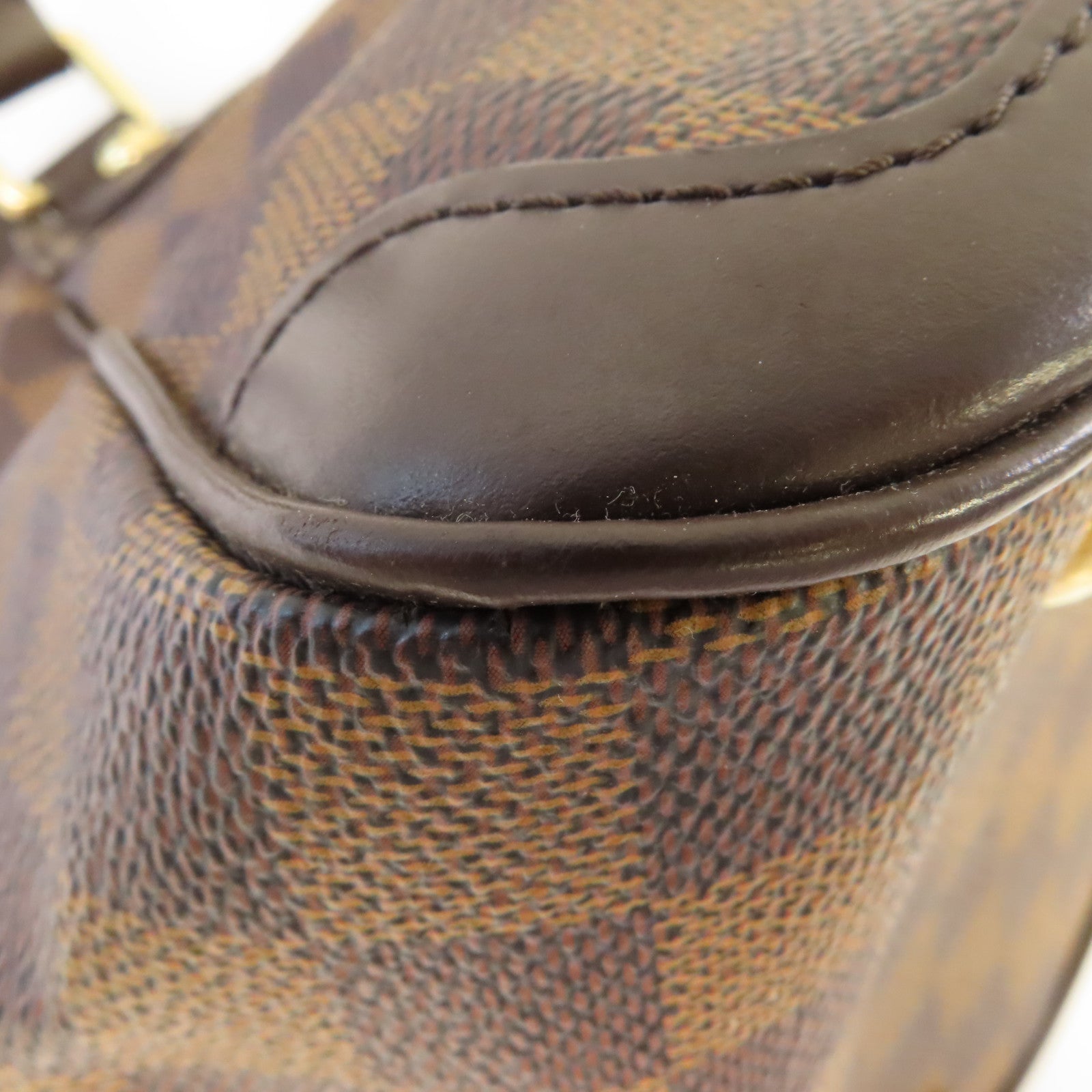 LOUIS VUITTON Damier Verona PM Hand Bag金扣手挽袋啡色