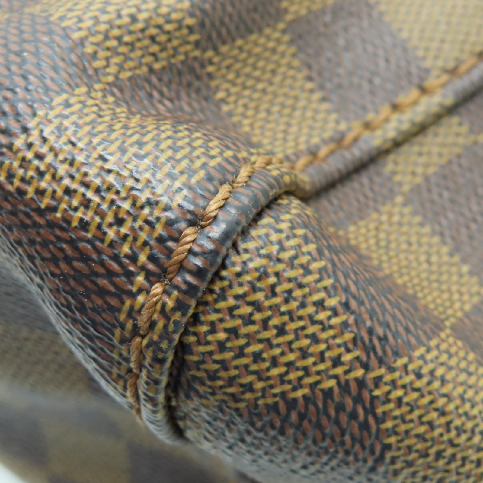 LOUIS VUITTON Damier Portobello金扣肩背袋棕色