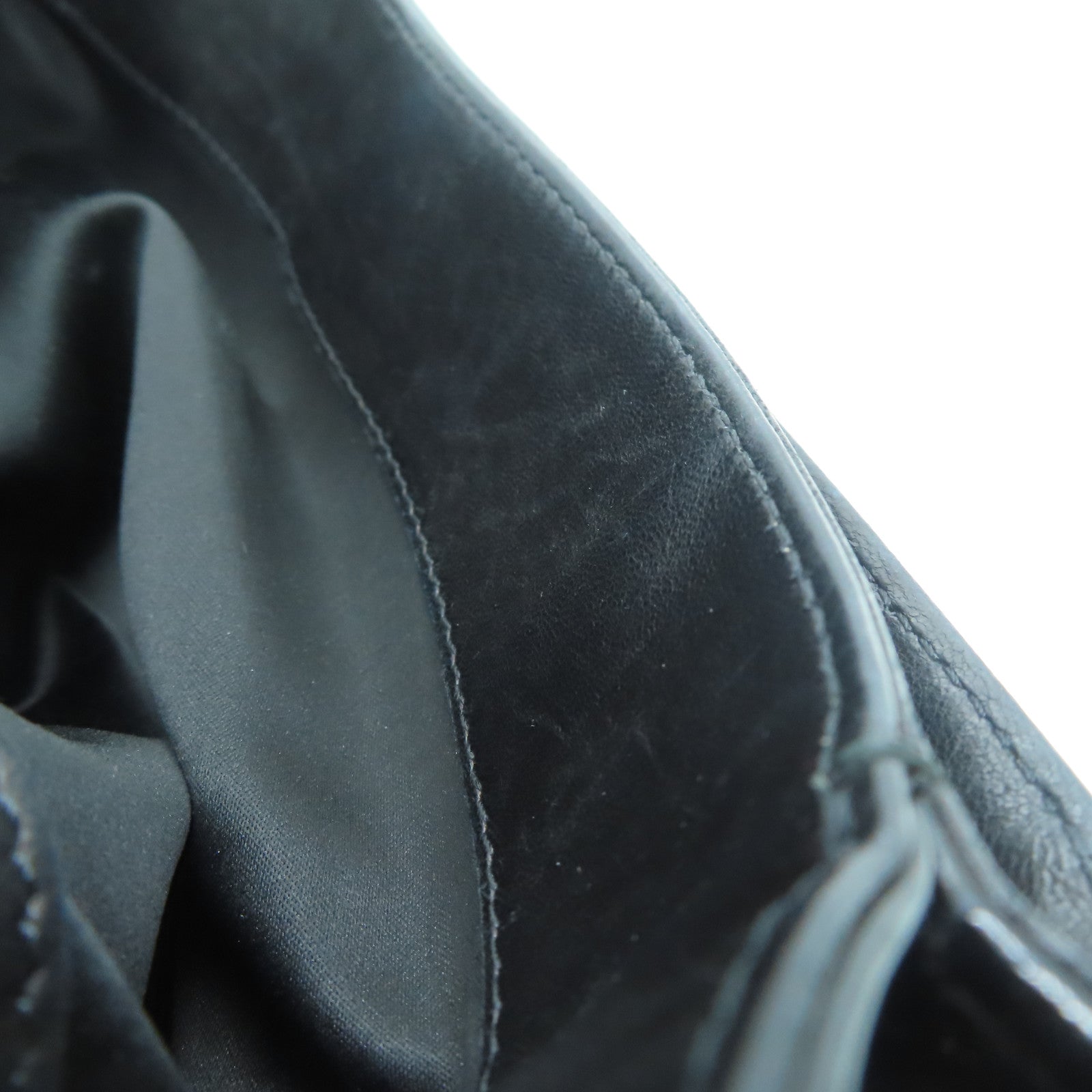 CHANEL 漆皮皮革Chain Shoulder Bag銀扣鏈帶肩背袋黑色