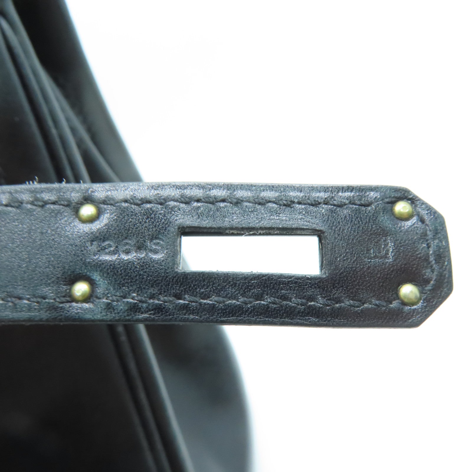 HERMES Box Calf皮革Birkin 30 So Black手挽袋黑色