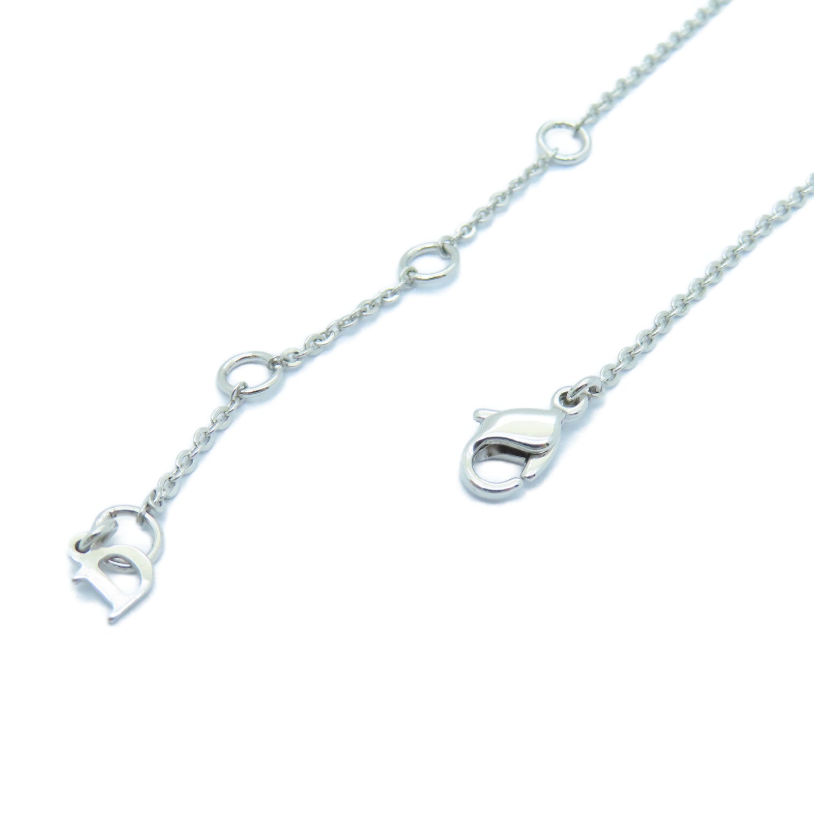 Dior 金屬Heart Necklace項鍊銀色