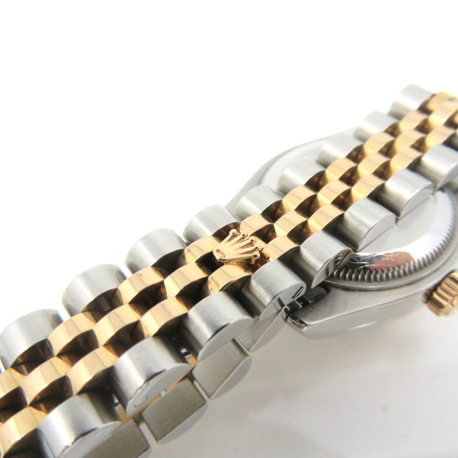 ROLEX Datejust 26mmWatch Stainless Steel/K18 Rose Gold Automatic Movement Watch Black