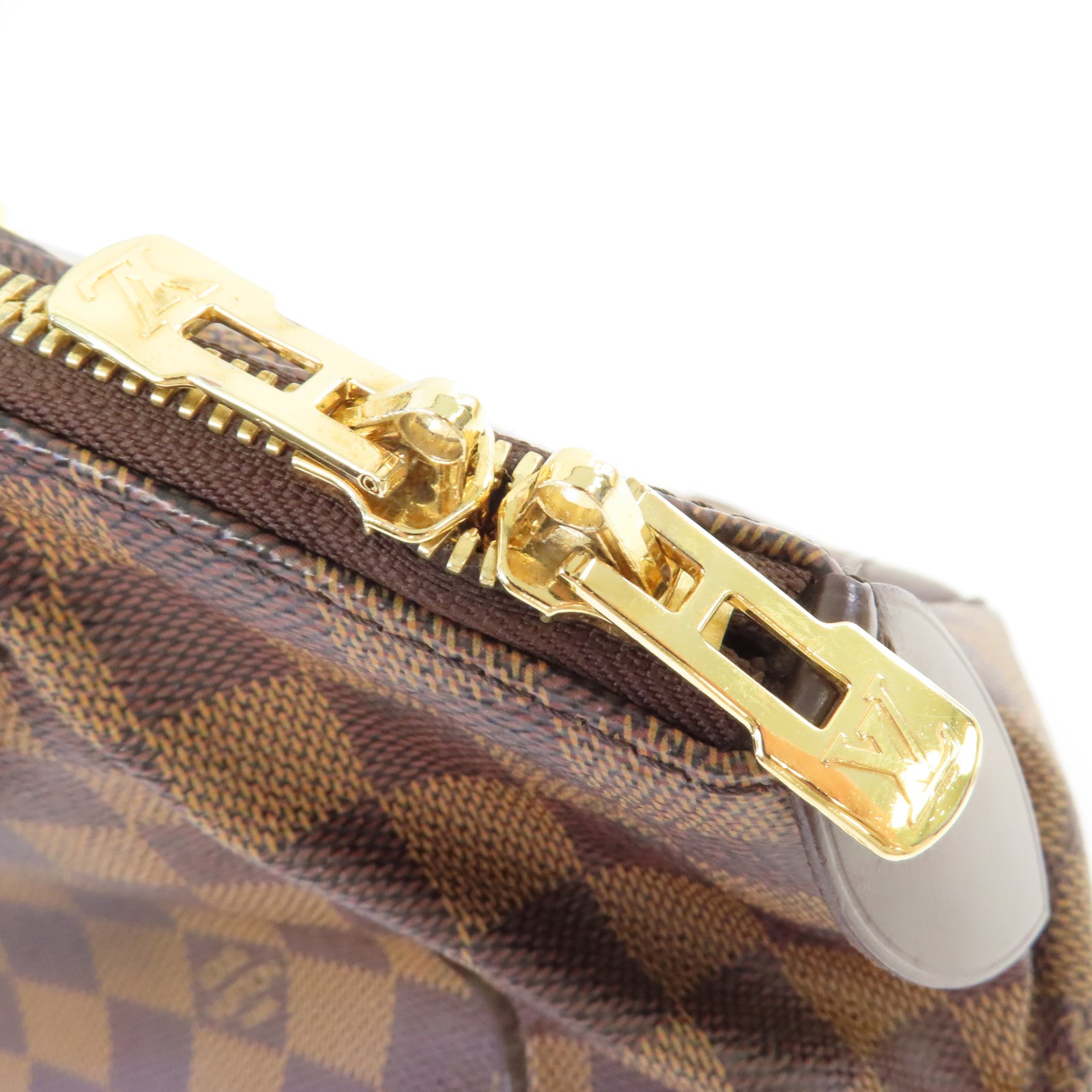 LOUIS VUITTON Damier Verona PM Hand Bag金扣手挽袋啡色