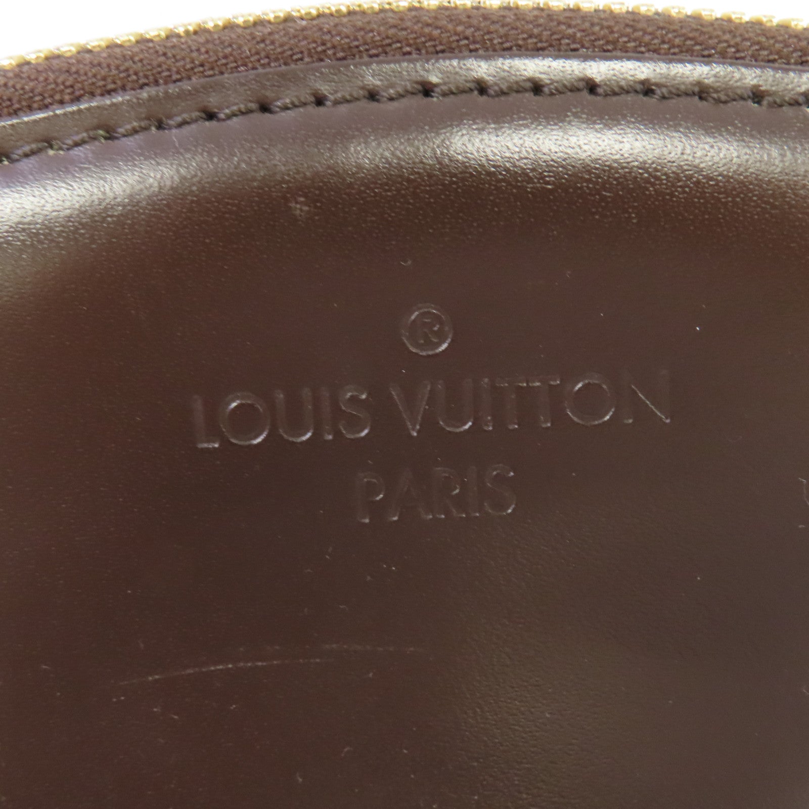 LOUIS VUITTON Damier Verona PM Hand Bag金扣手挽袋啡色