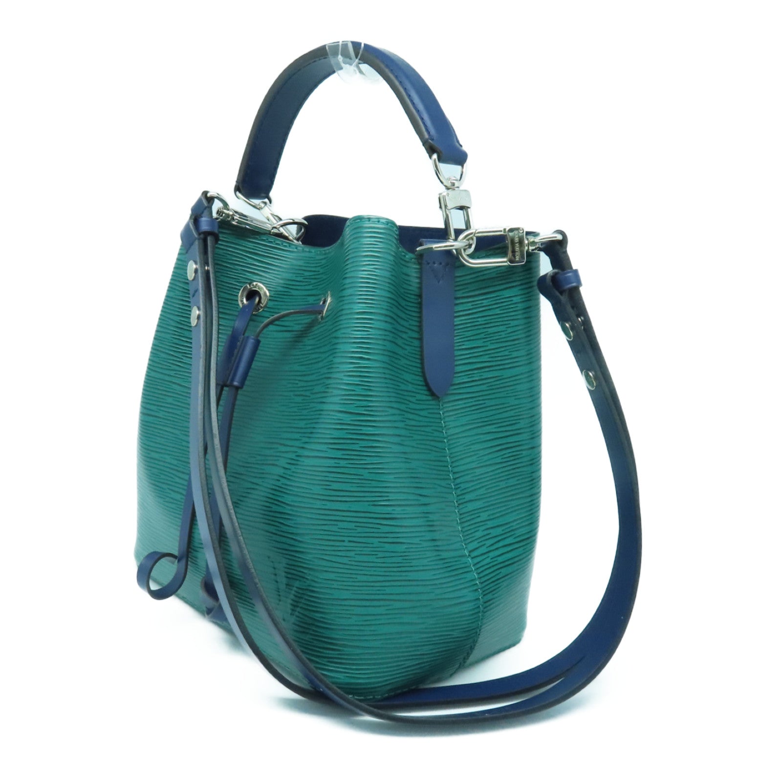 LOUIS VUITTON Epi Neo Noe BB銀扣手挽肩背兩用袋綠色