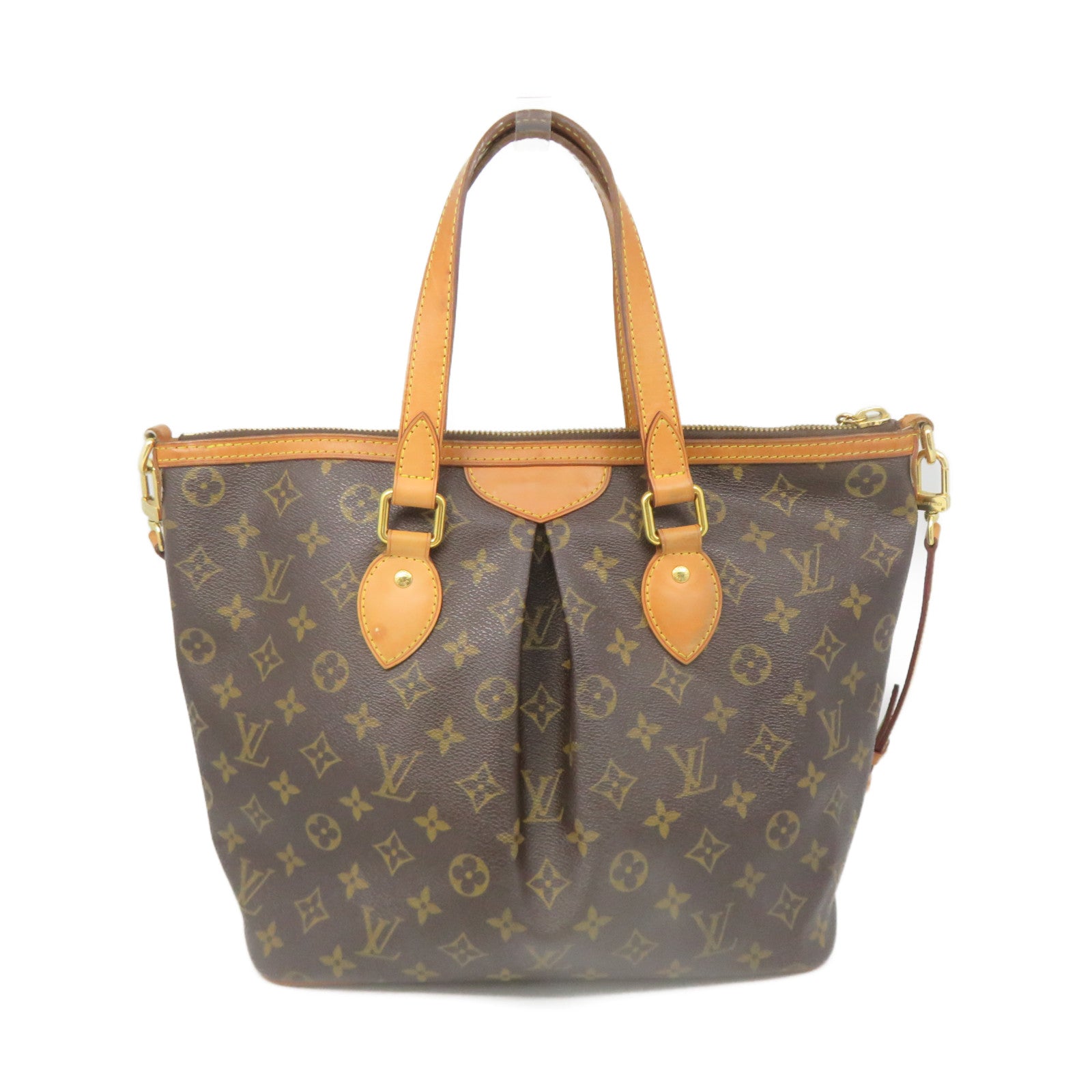 LOUIS VUITTON Monogram Palermo PM 2Way Shoulder Bag Brown