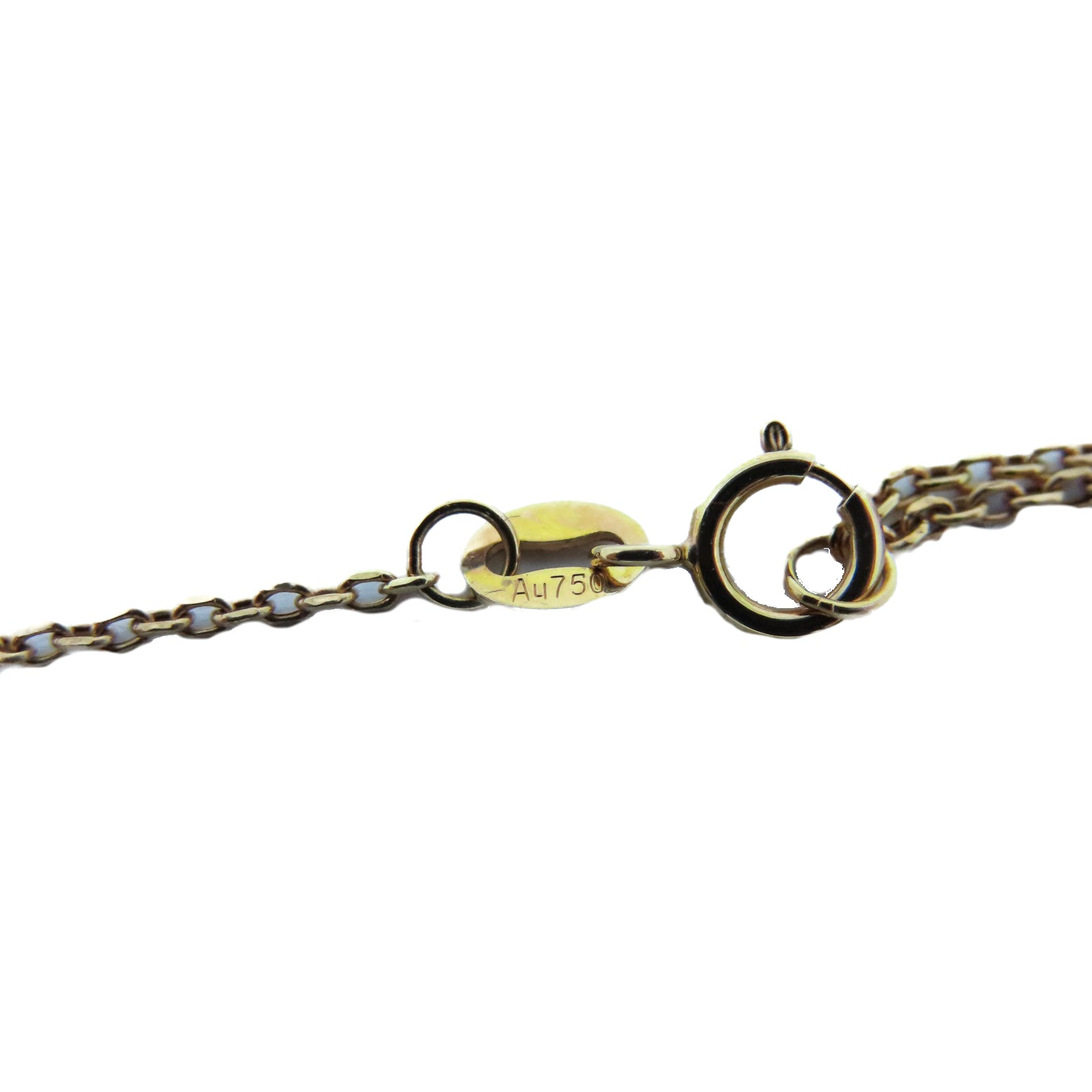 JEWELRY 【激减优惠】K18玫瑰金PinkSapphire Necklace 0.69ct蓝宝石/0.15ct钻石项链