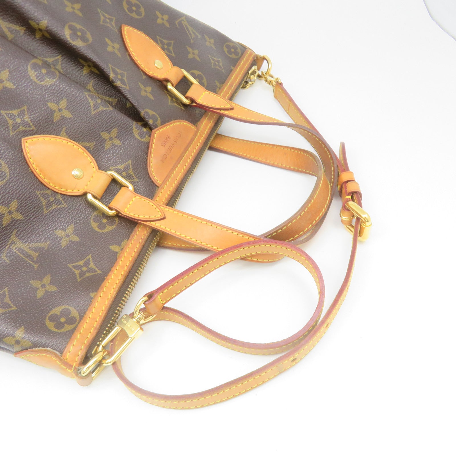 LOUIS VUITTON Monogram Palermo PM 2Way Shoulder Bag Brown