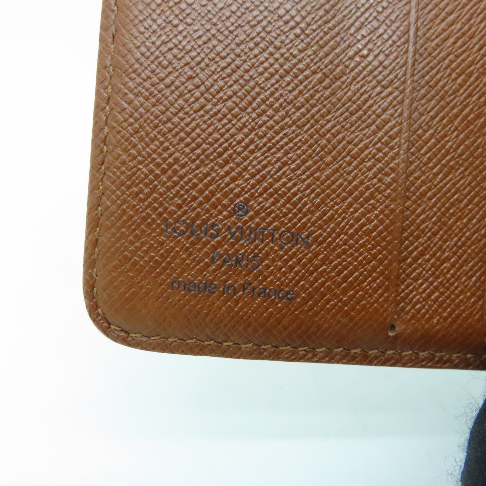 LOUIS VUITTON Monogram Wallet Gold Buckle Wallet Brown