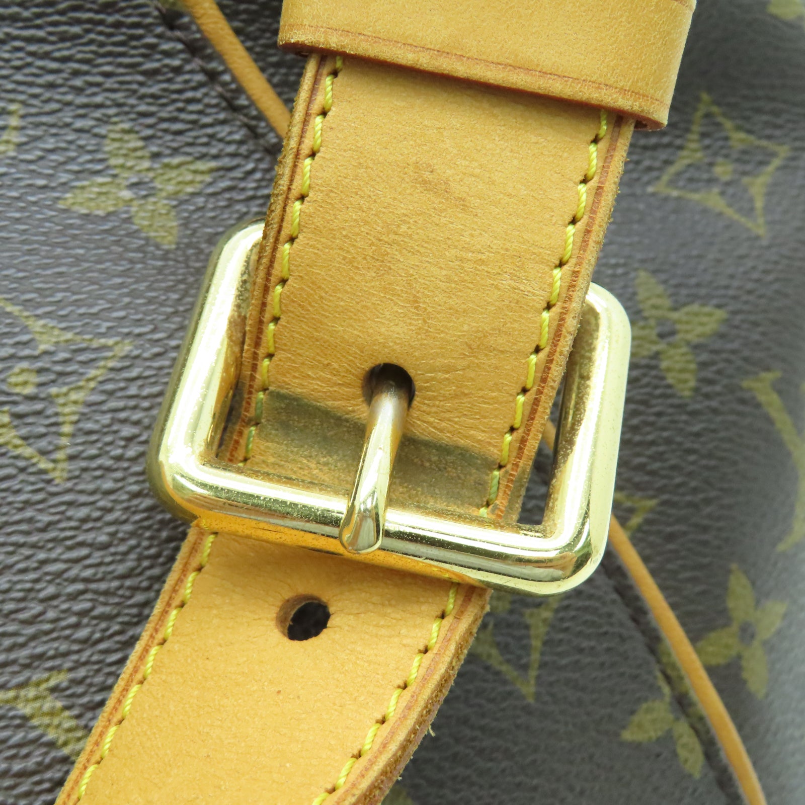 LOUIS VUITTON Monogram Galliera PM金扣肩背袋棕色