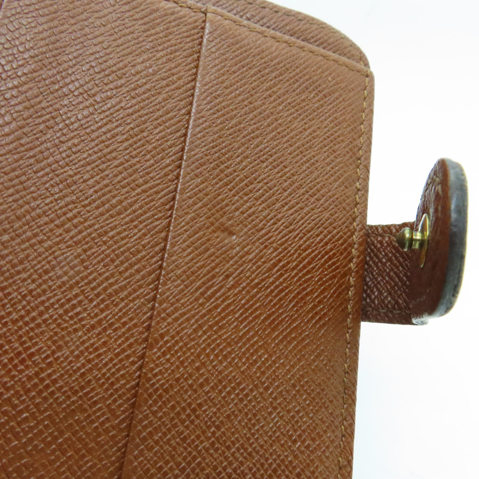 LOUIS VUITTON Monogram Wallet Gold Buckle Wallet Brown