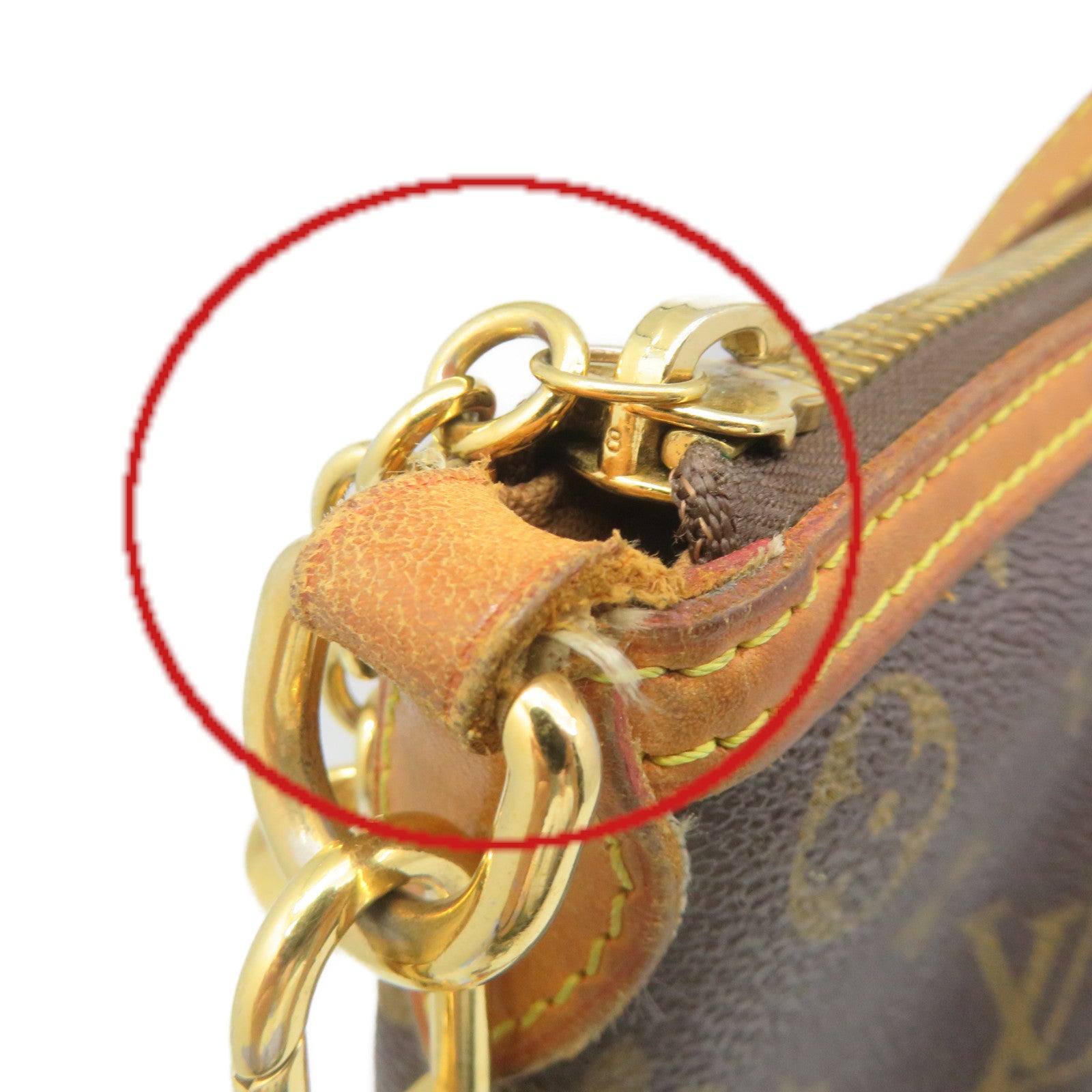 LOUIS VUITTON Monogram Palermo PM 2Way Shoulder Bag Brown