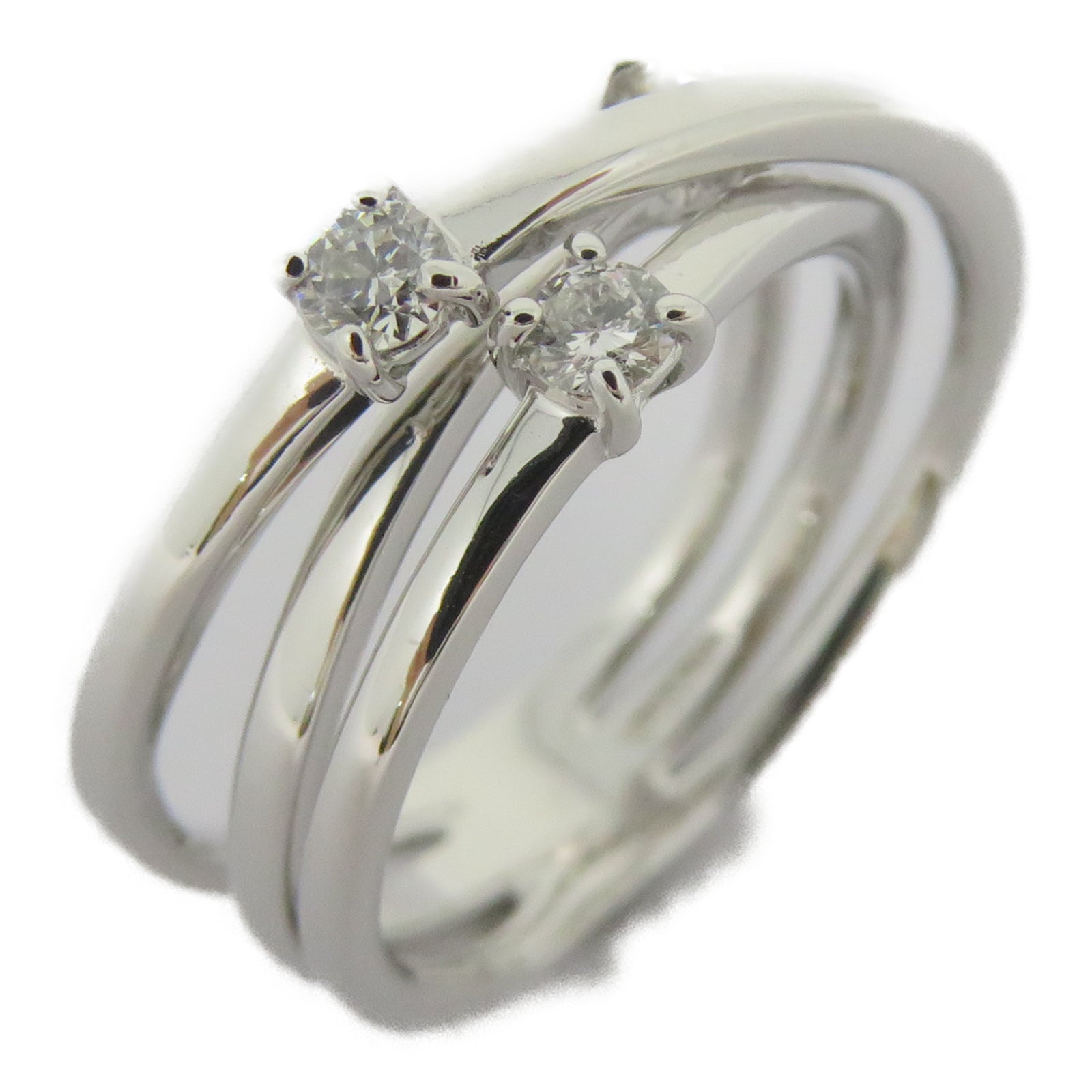 JEWELRY [Sharp Discount] 18K White Gold Diamond Ring US#5