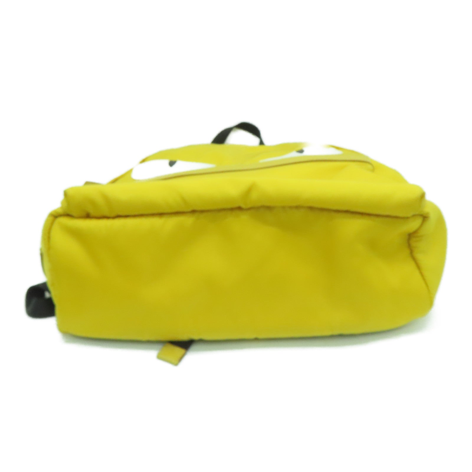 FENDI 尼龙Backpack银扣背包黄色