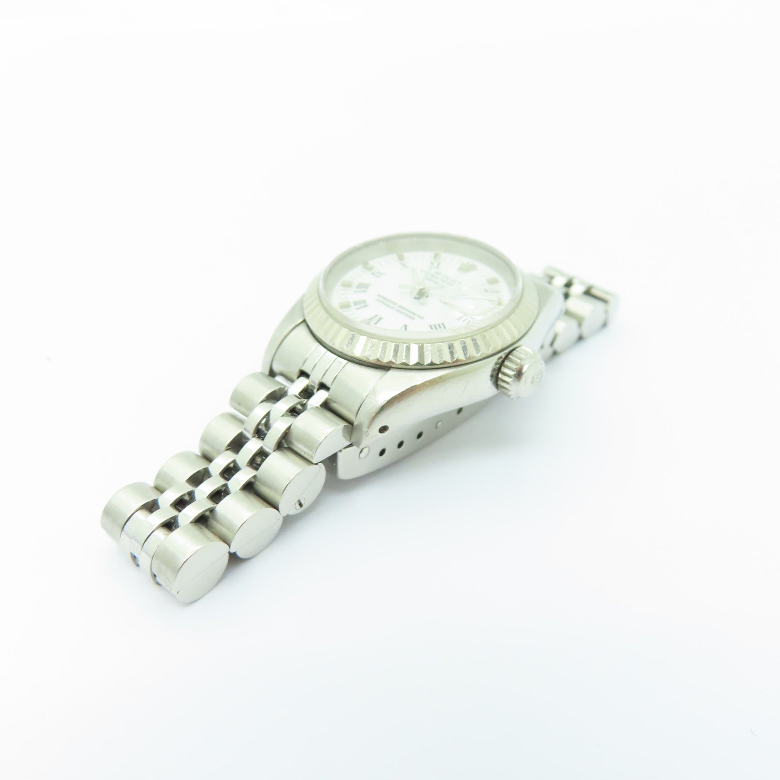 ROLEX Datejust 18K白金/不鏽鋼手錶自動機芯白色