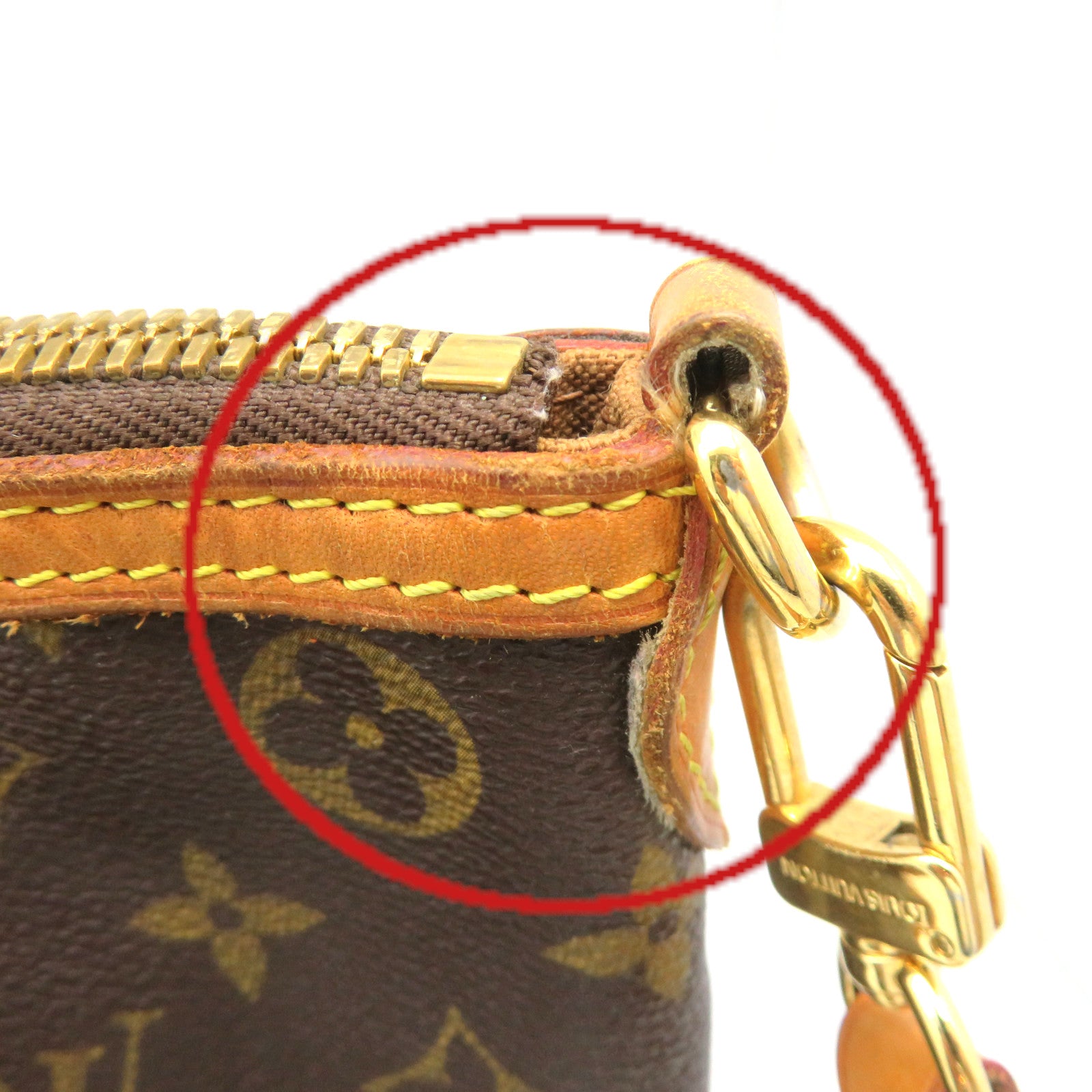 LOUIS VUITTON Monogram Palermo PM 2Way Shoulder Bag Brown