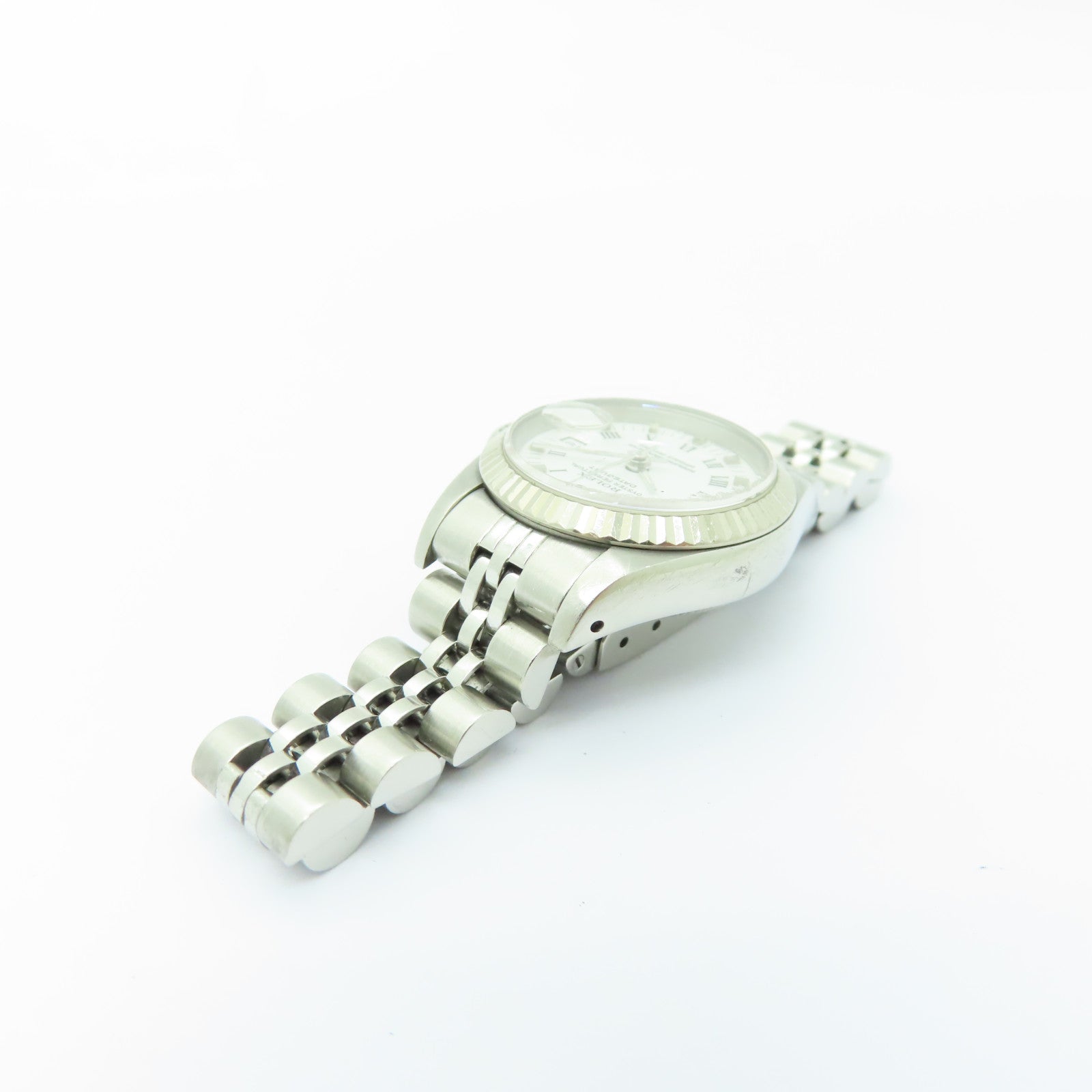 ROLEX Datejust 18K白金/不鏽鋼手錶自動機芯白色