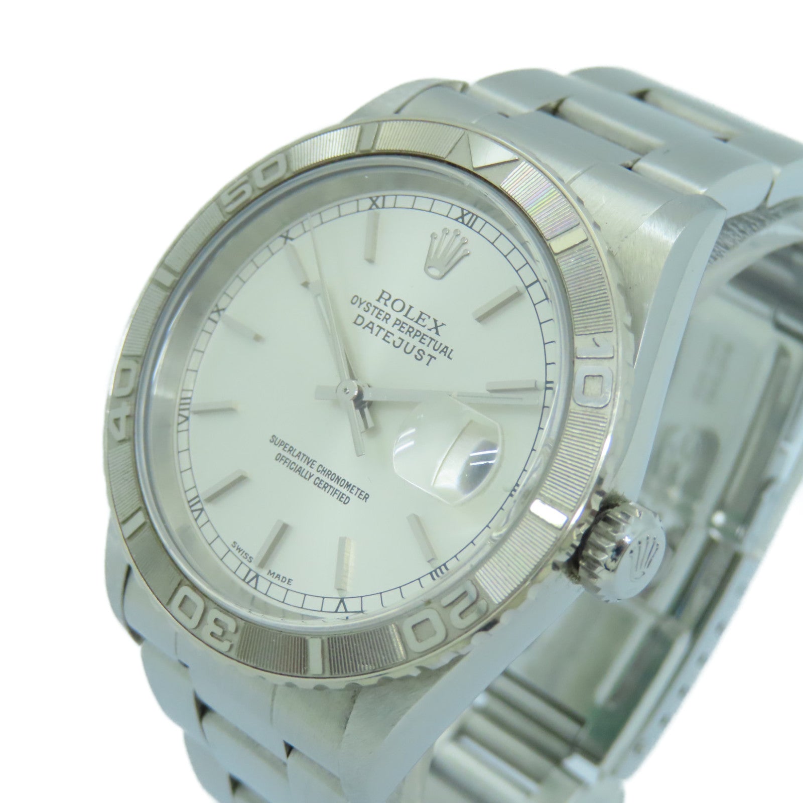 ROLEX Turn-O-graph 36MM不鏽鋼手錶自動機芯銀色