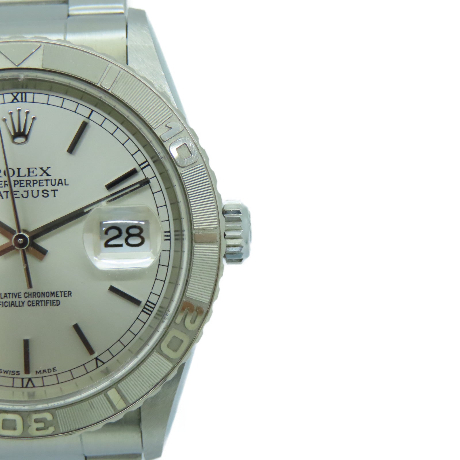 ROLEX Turn-O-graph 36MM不鏽鋼手錶自動機芯銀色