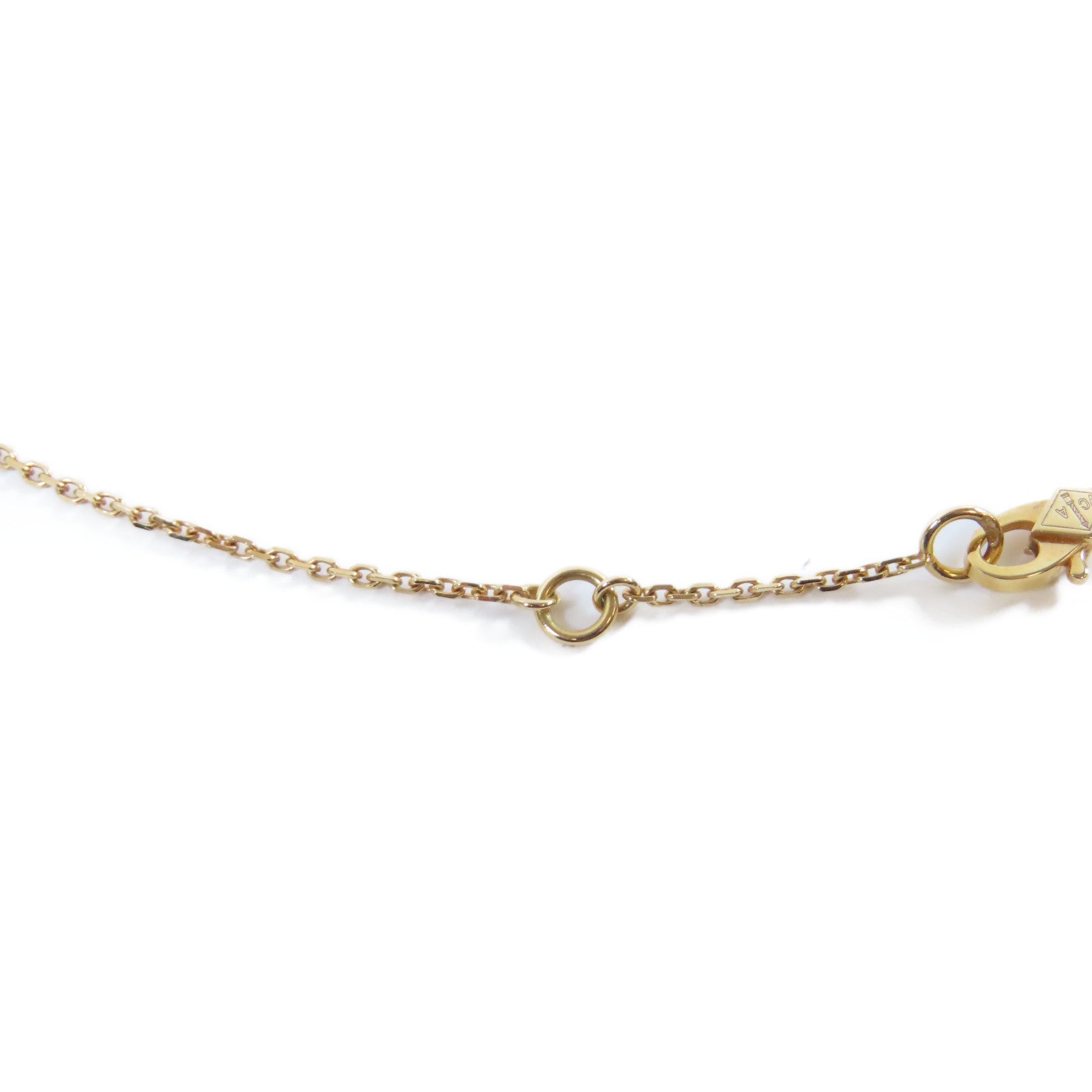 Van Cleef & Arpels 18K玫瑰金/紅玉髓Sweet Alhambra Necklace項鏈紅色/金色