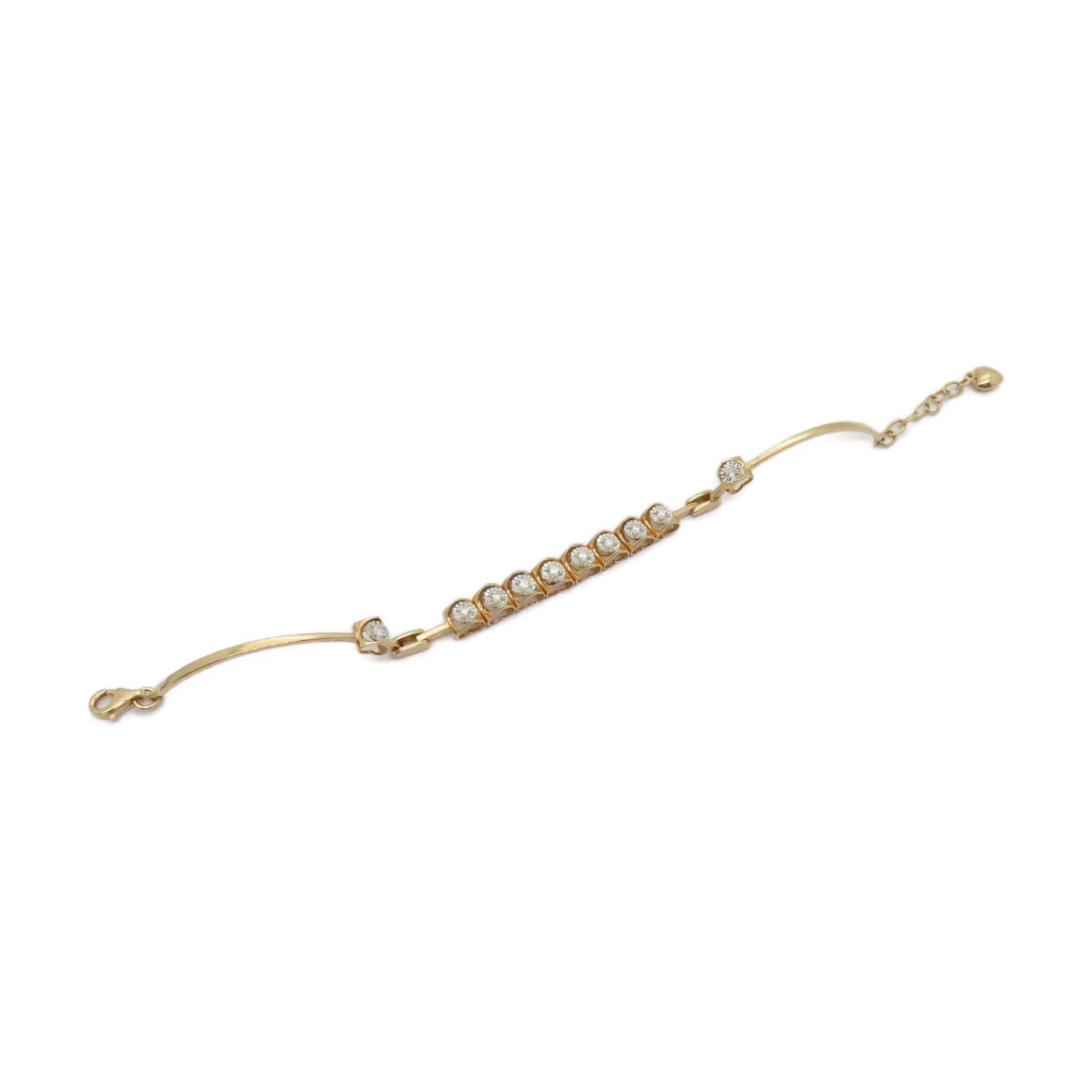 JEWELRY 18K Rose Gold Diamond Bracelet 0.303ct Diamond Bracelet