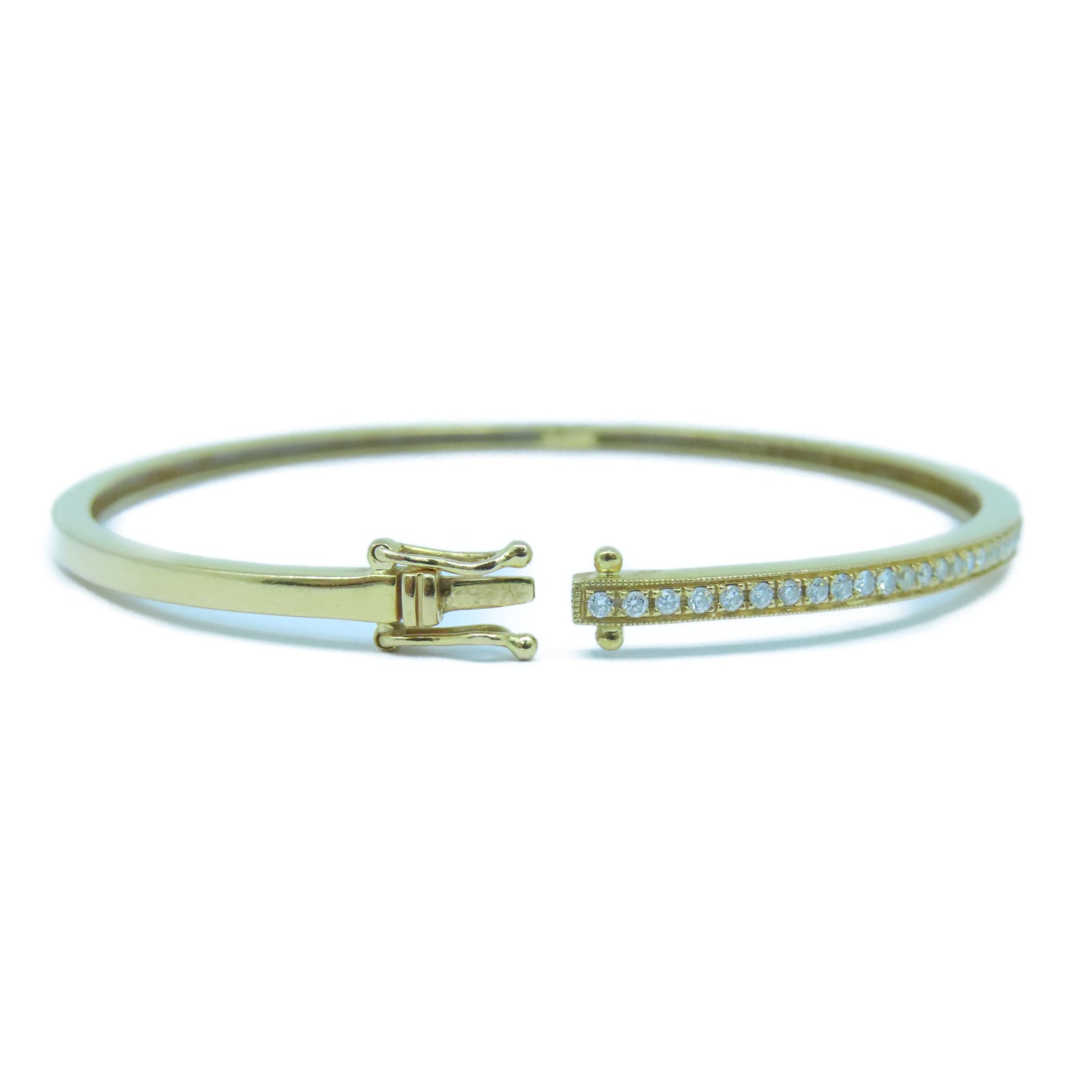 JEWELRY 【激減優惠】18K黃金Diamond Bangle 0.49ct鑽石手鐲