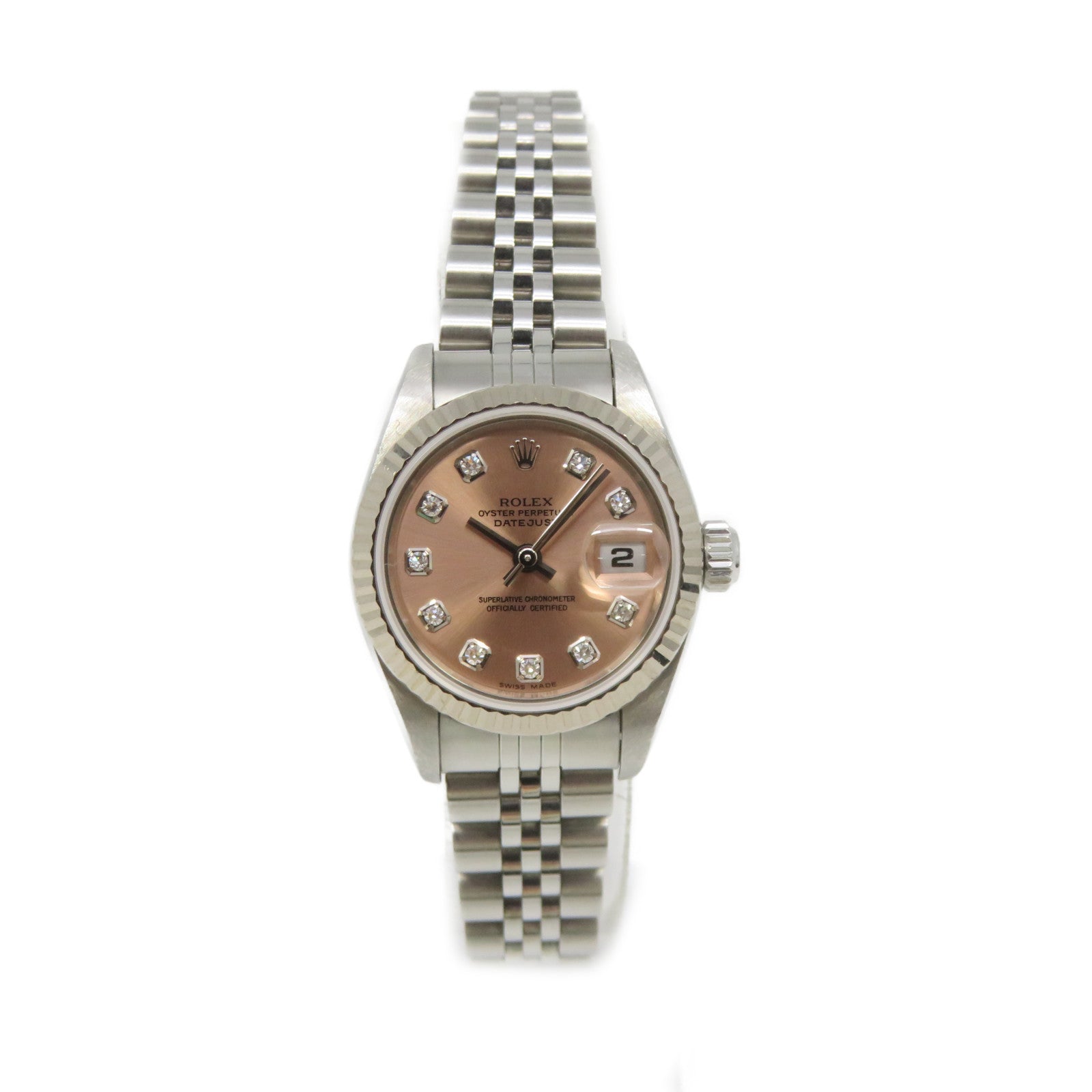 ROLEX Datejust Watch不锈钢/18K白金自动机芯紫色