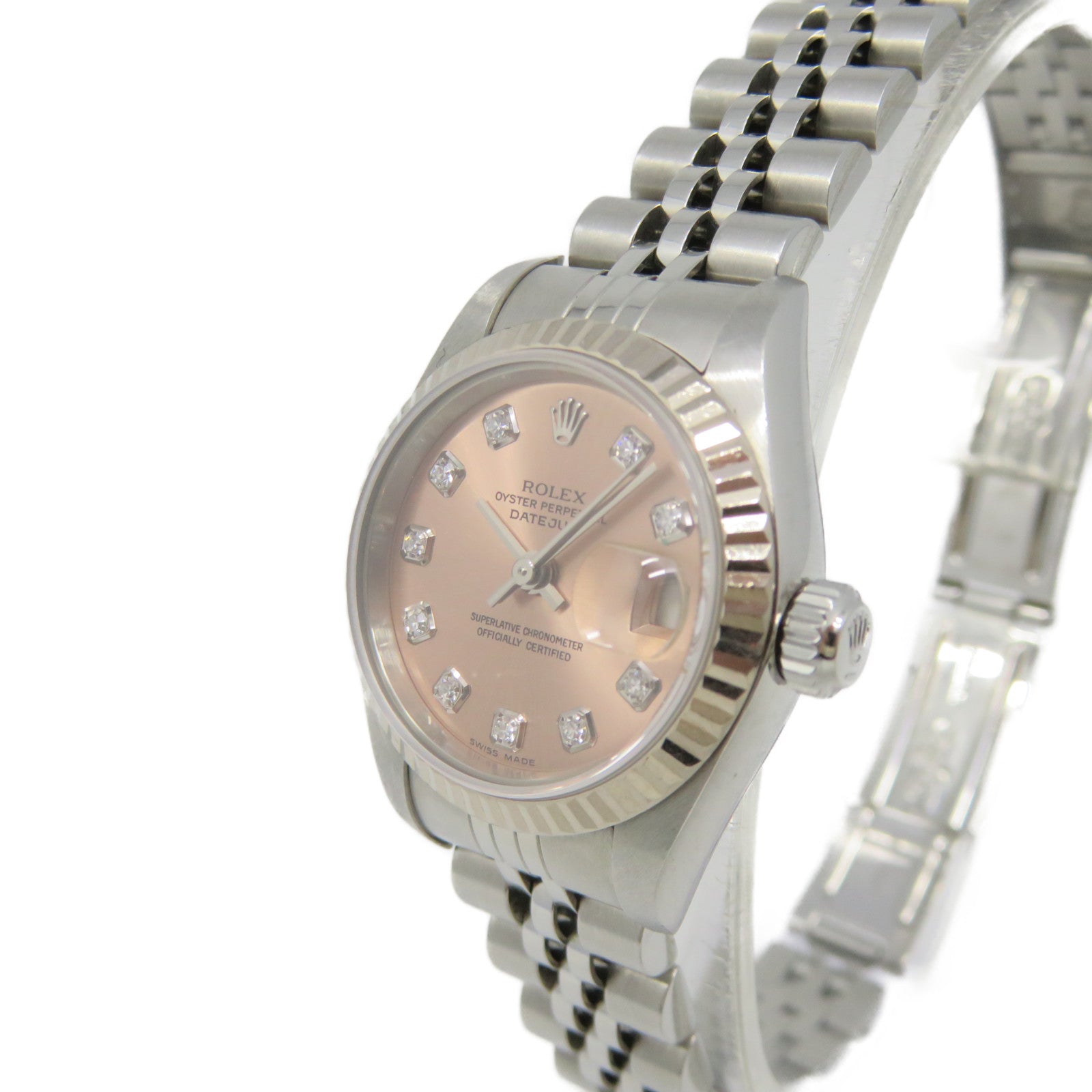 ROLEX Datejust Watch不锈钢/18K白金自动机芯紫色